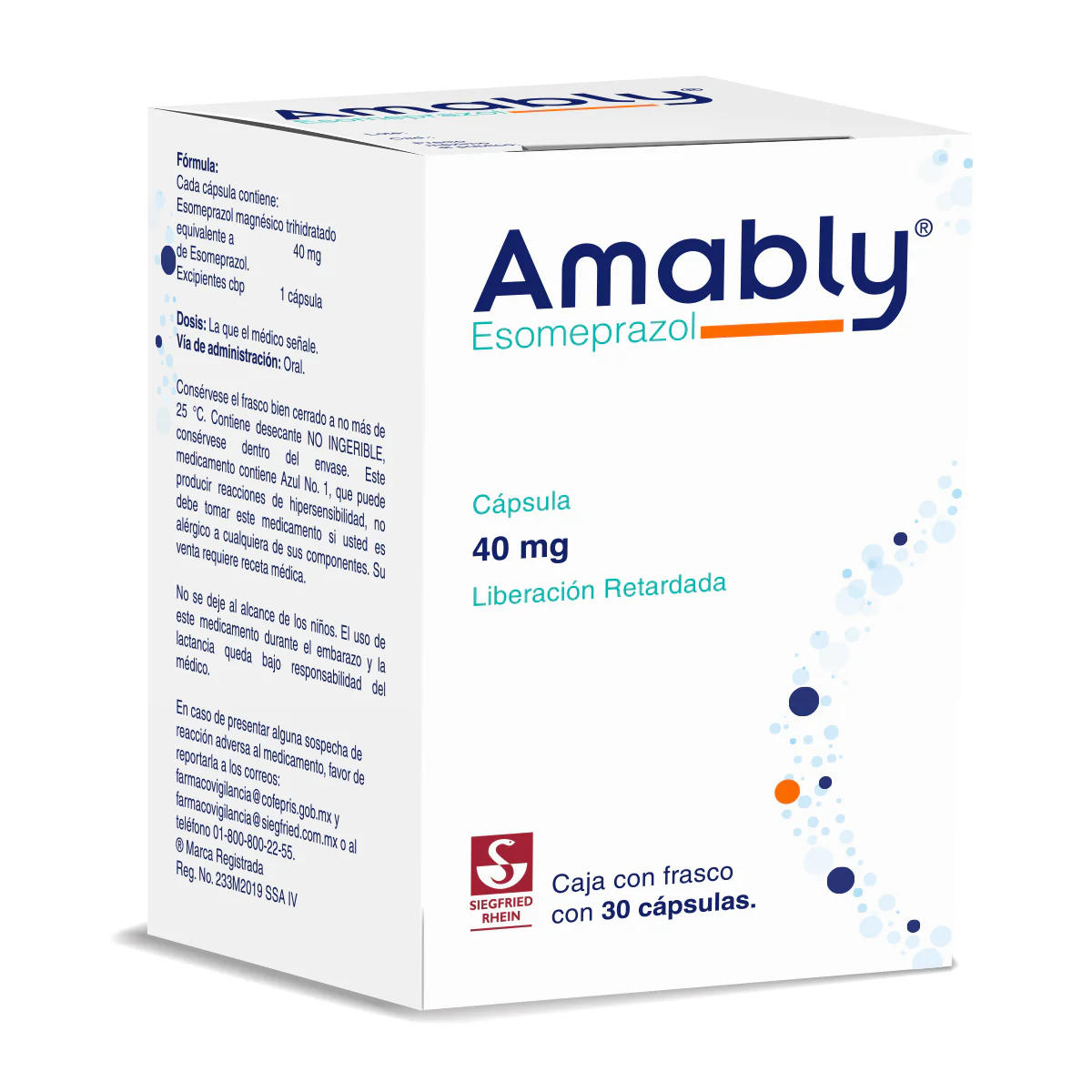 Amably 40 Mg - Frasco Con 30 Cápsulas (Esomeprazol) - Image 3