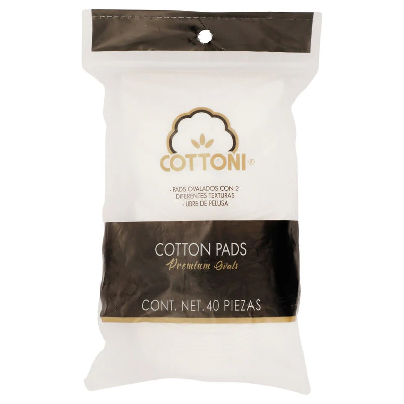 Almohadillas Cottoni Algodon Ovalada Con 40 Piezas