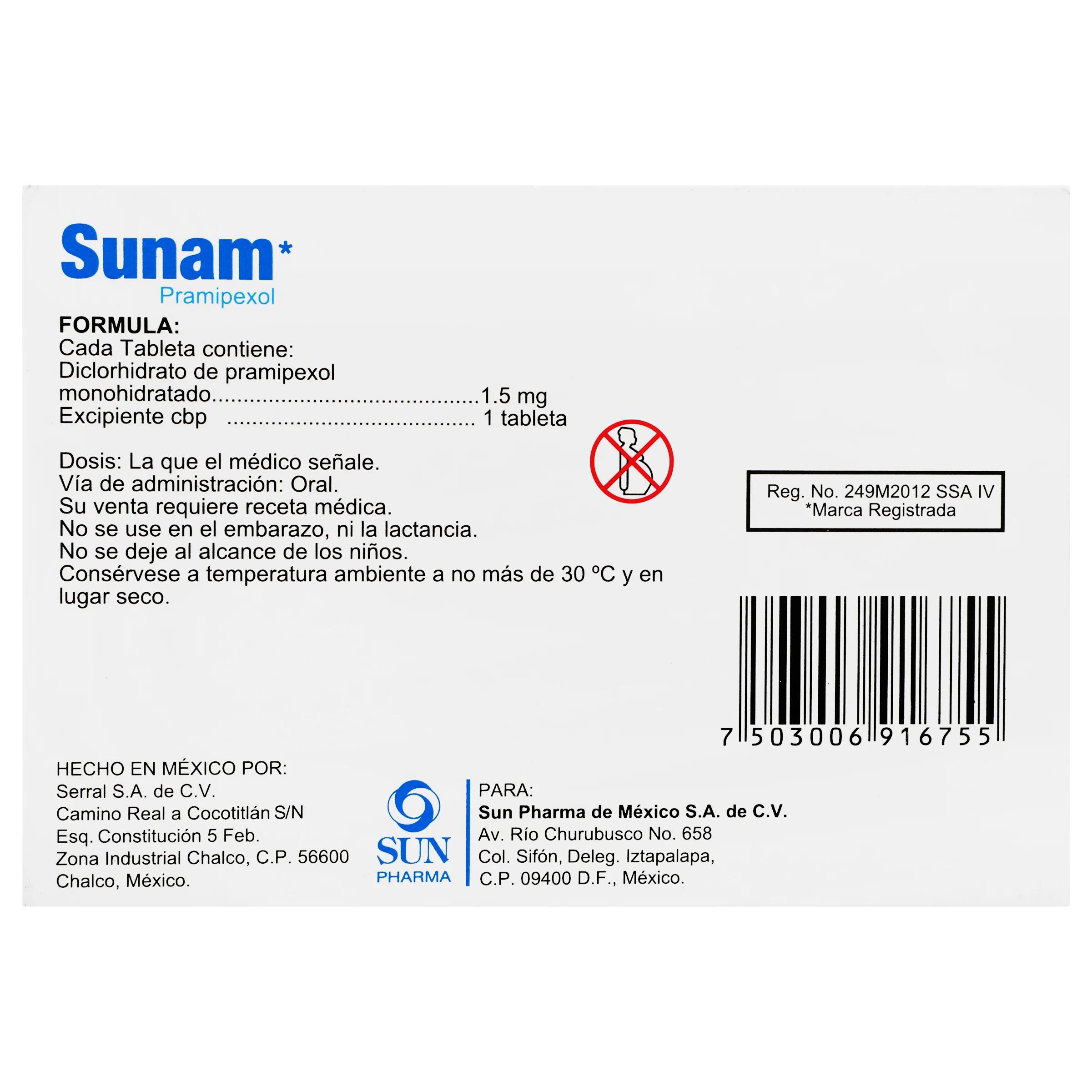 Sunam 1.5 Mg Con 30 Tabletas - Image 6