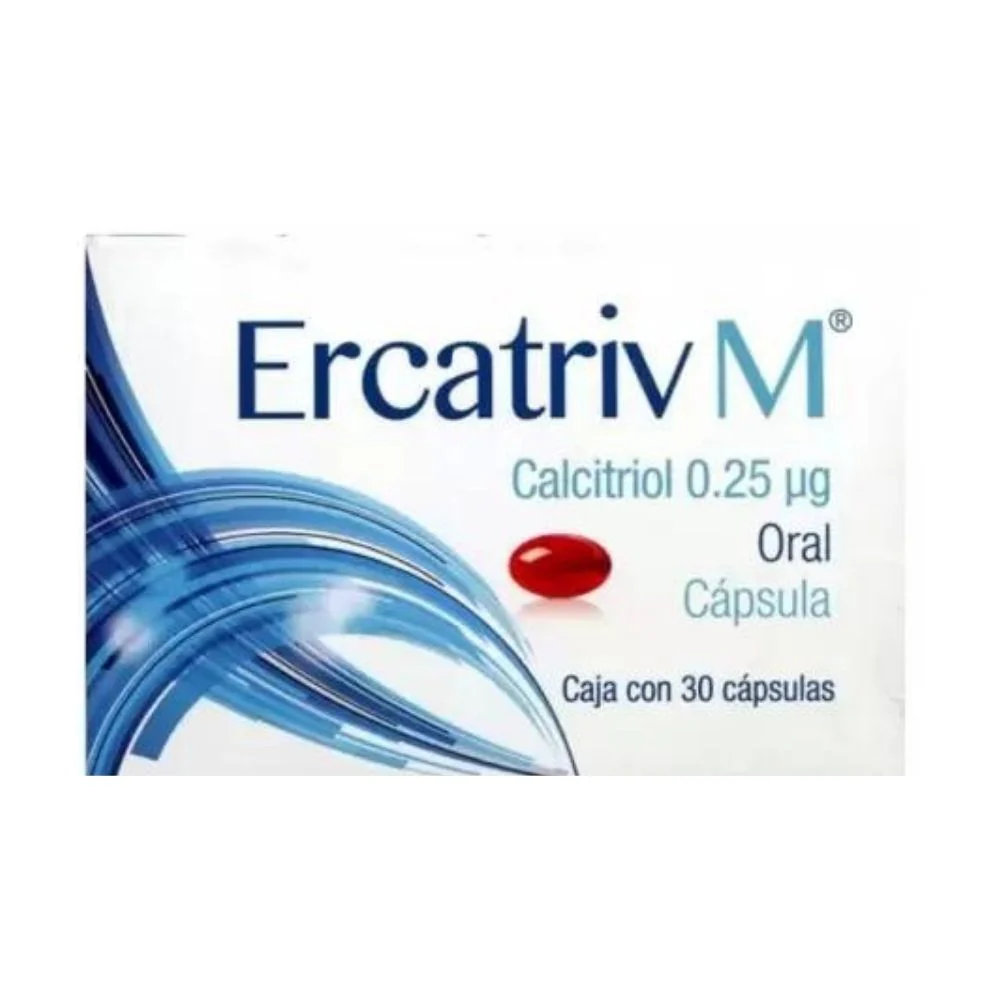 Ercatriv M (Calcitriol) 0.25 Mcg 30 Capsulas