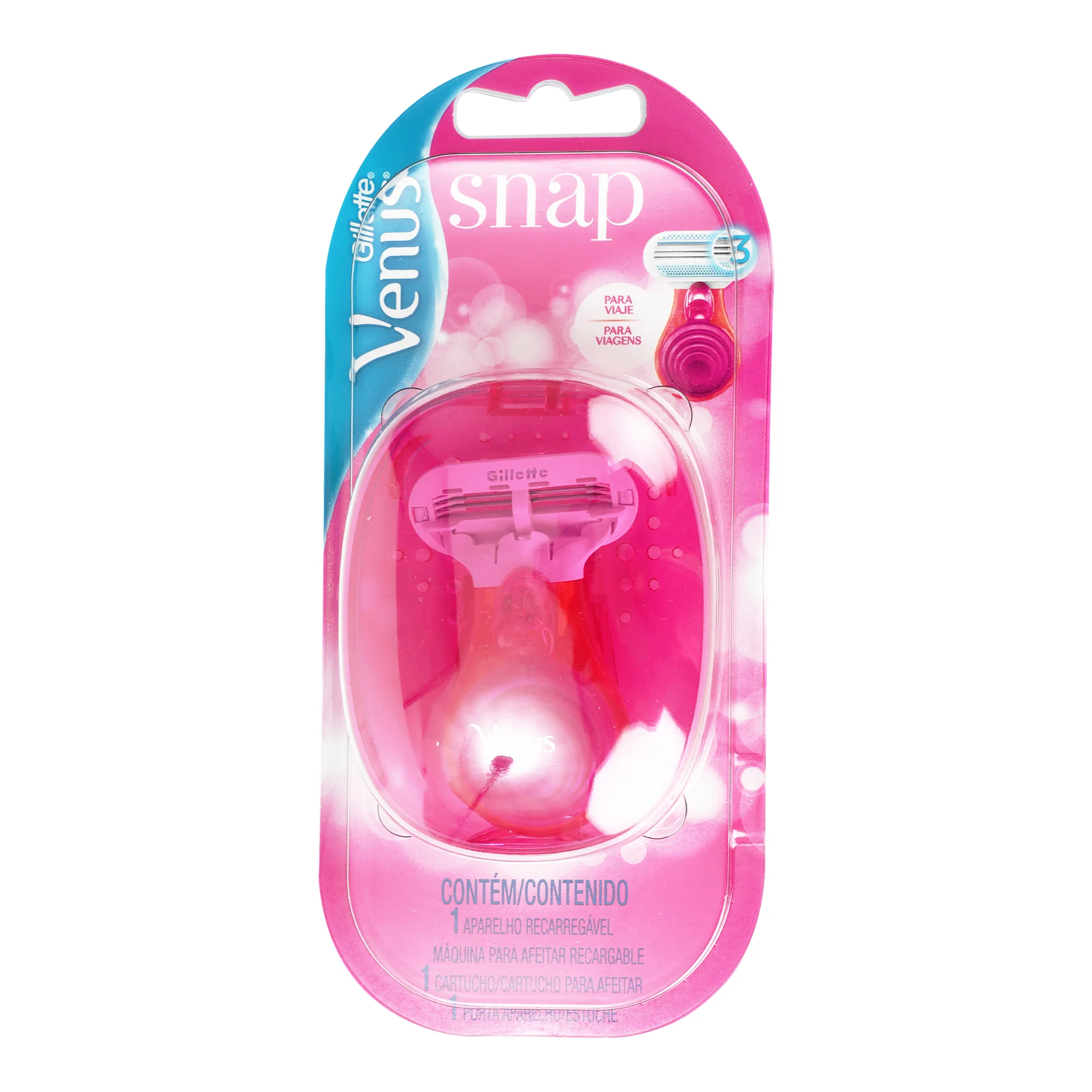 Maquina Gillette Venus Snap Para/Viaje