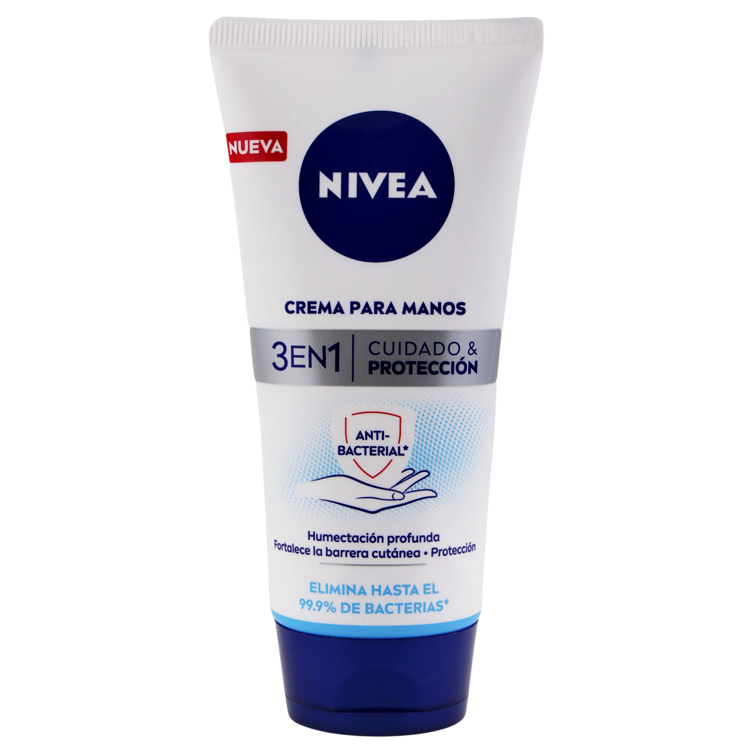 Crema Nivea Anti-Bacterial 3 En 1 Para Manos 75 Ml