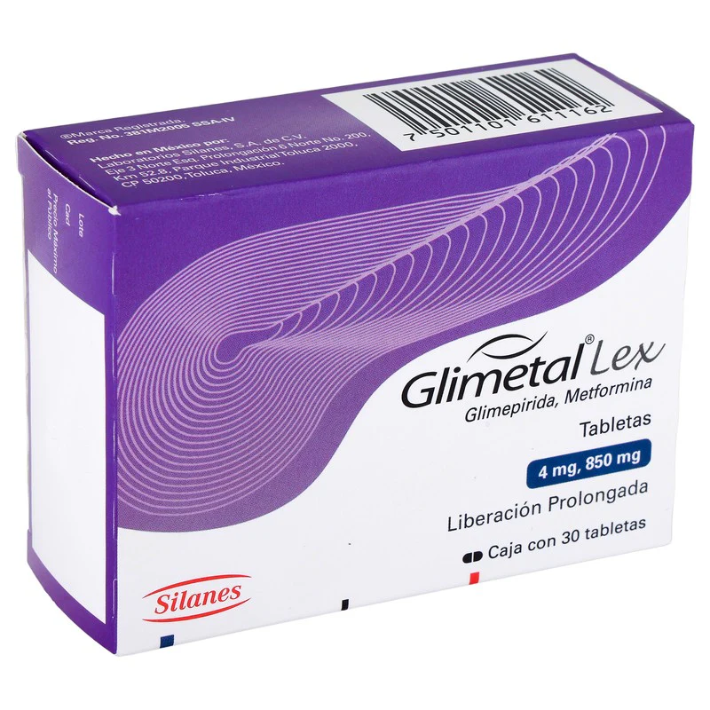 Glimetal-Lex 850/4 Mg Con 30 Tabletas - Image 2