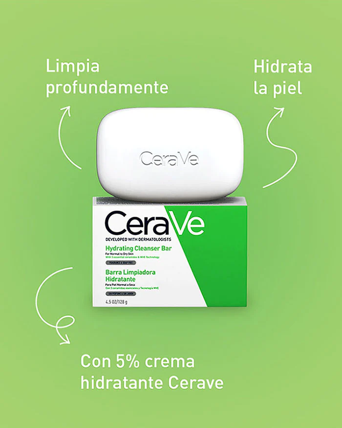 Barra Limpiadora Cerave Hidratante 128 G - Image 5