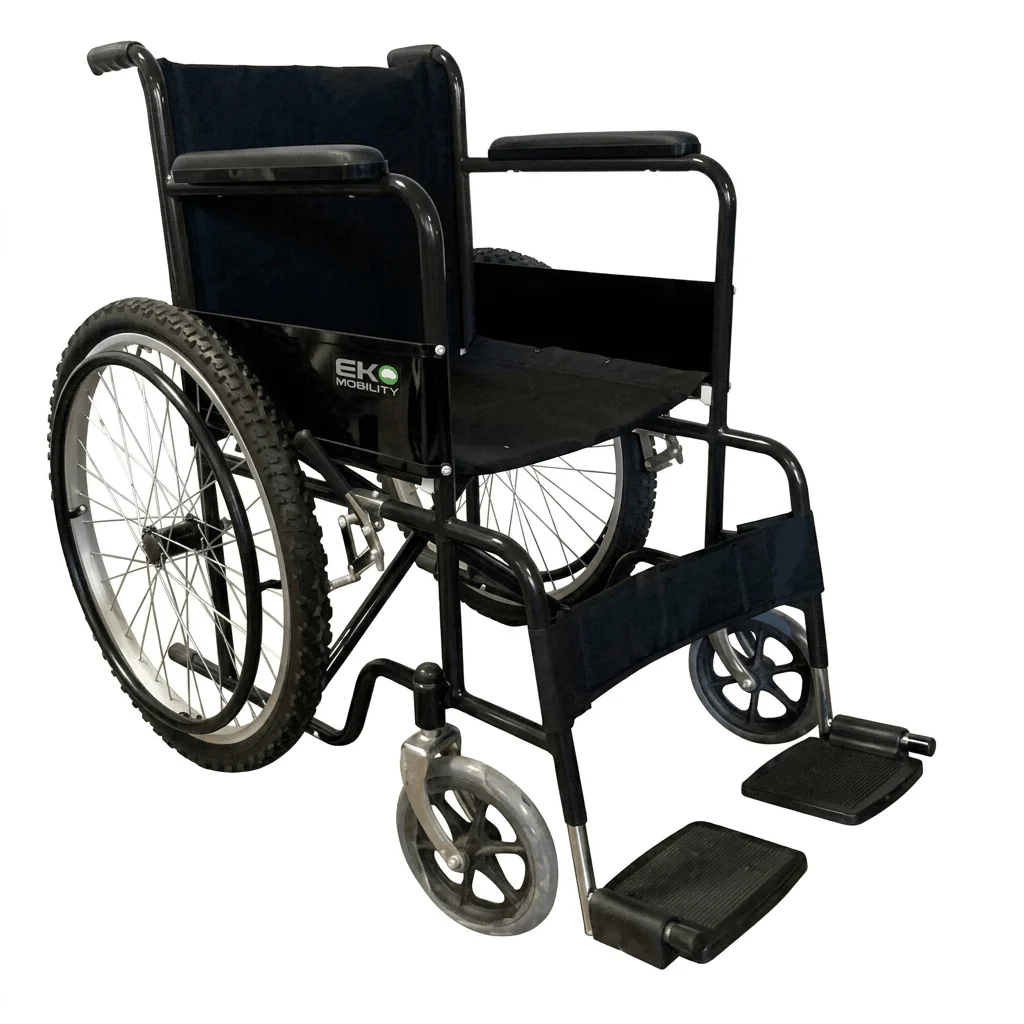 Wxa18Neffap Silla De Ruedas 18 Negra Fija/Fija Aluminio Neumatico Extraancha 8X1