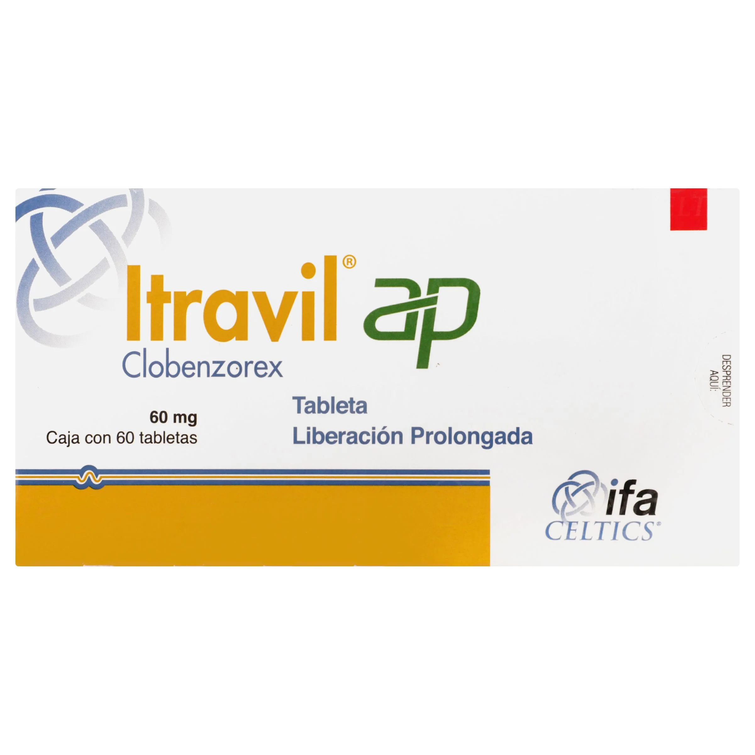 Itravil Ap 60 Mg Con 60 Capsulas Liberacion Prolongada