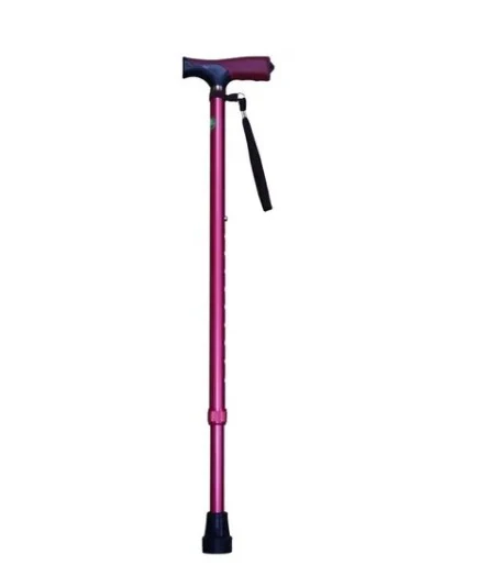 Eb030103C Baston Plegable Mango Frances Anod Rosa Altura Ajustable