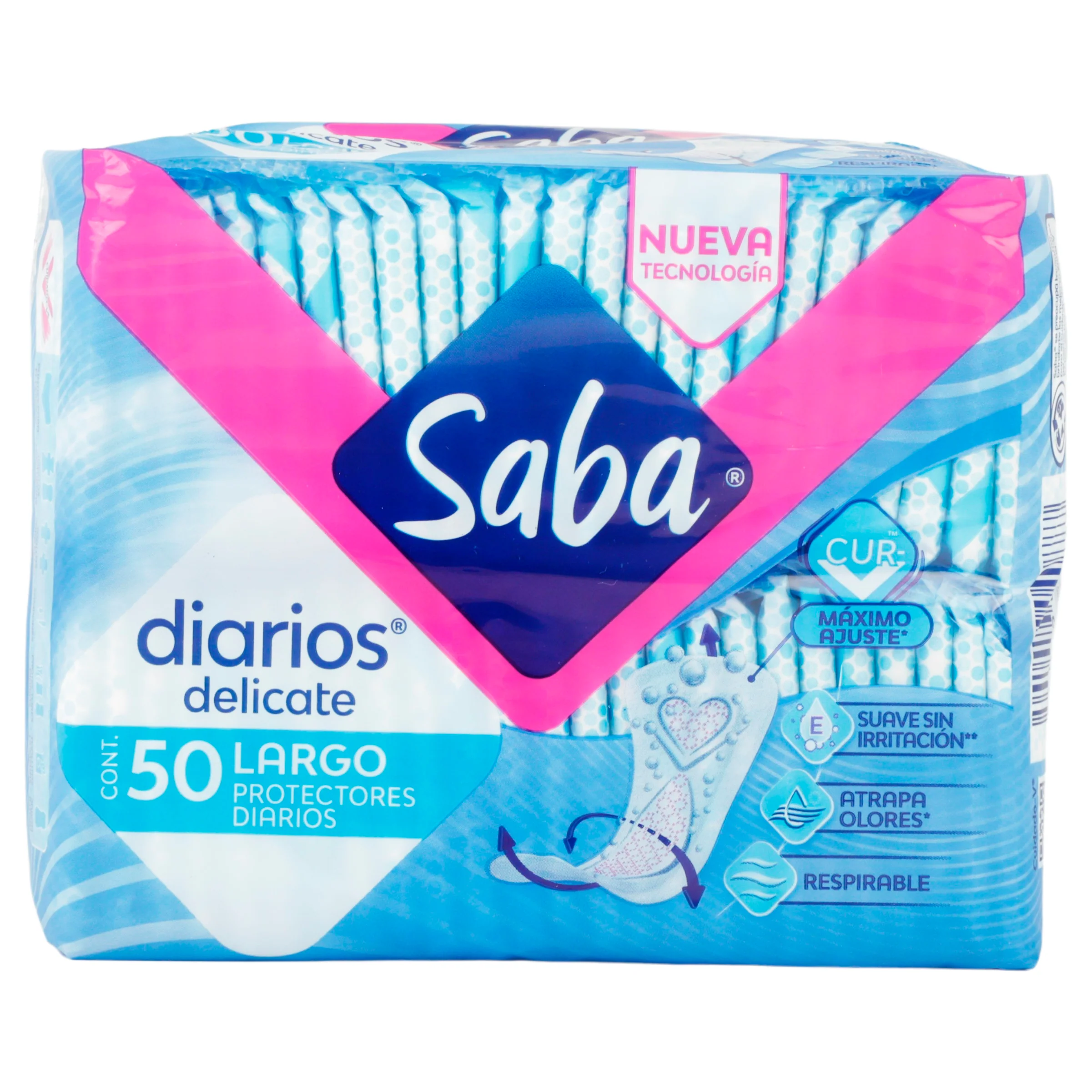 Panty Protector Saba Diarios Lgo Con 50