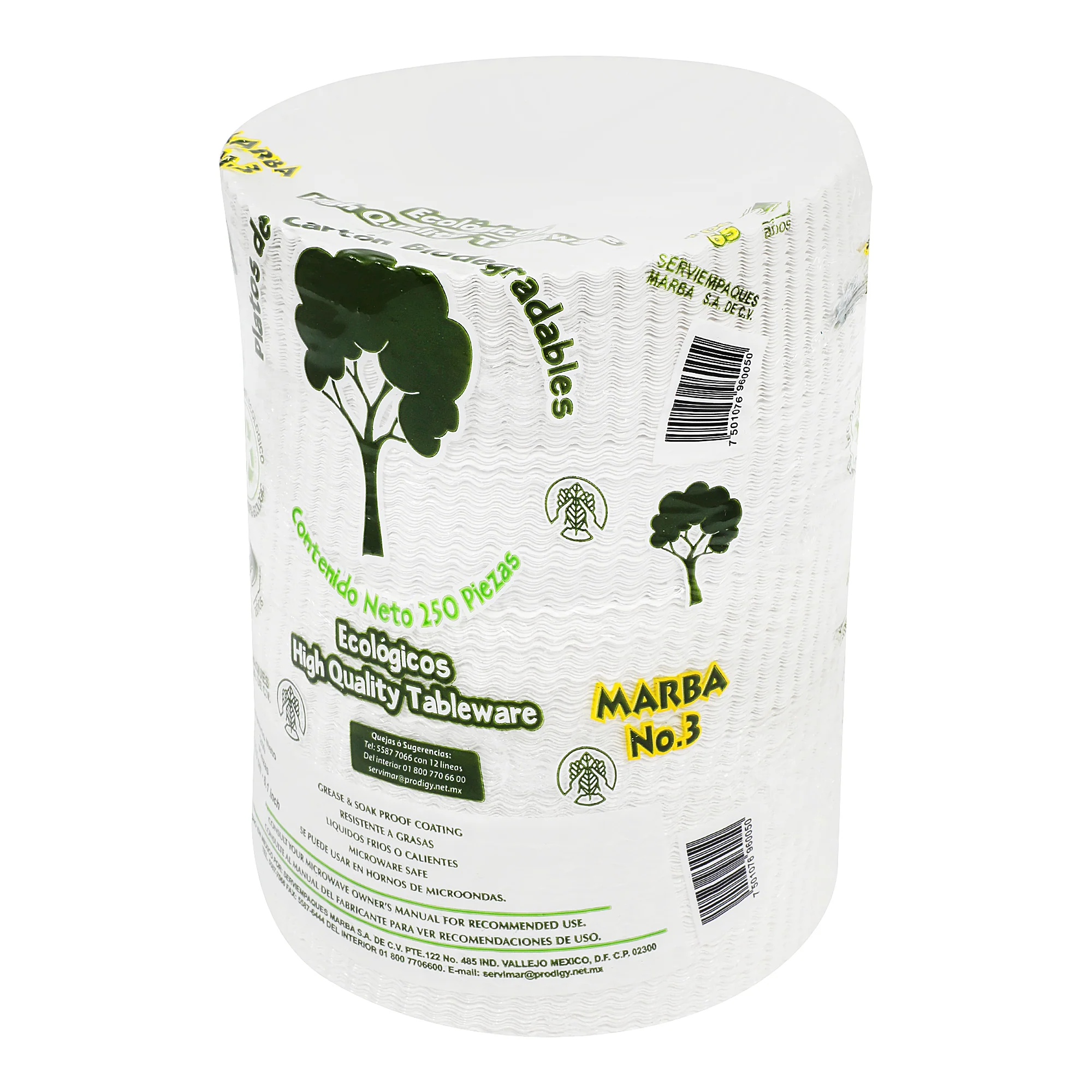 Platos Ecologicos Con 250 Piezas - Image 3