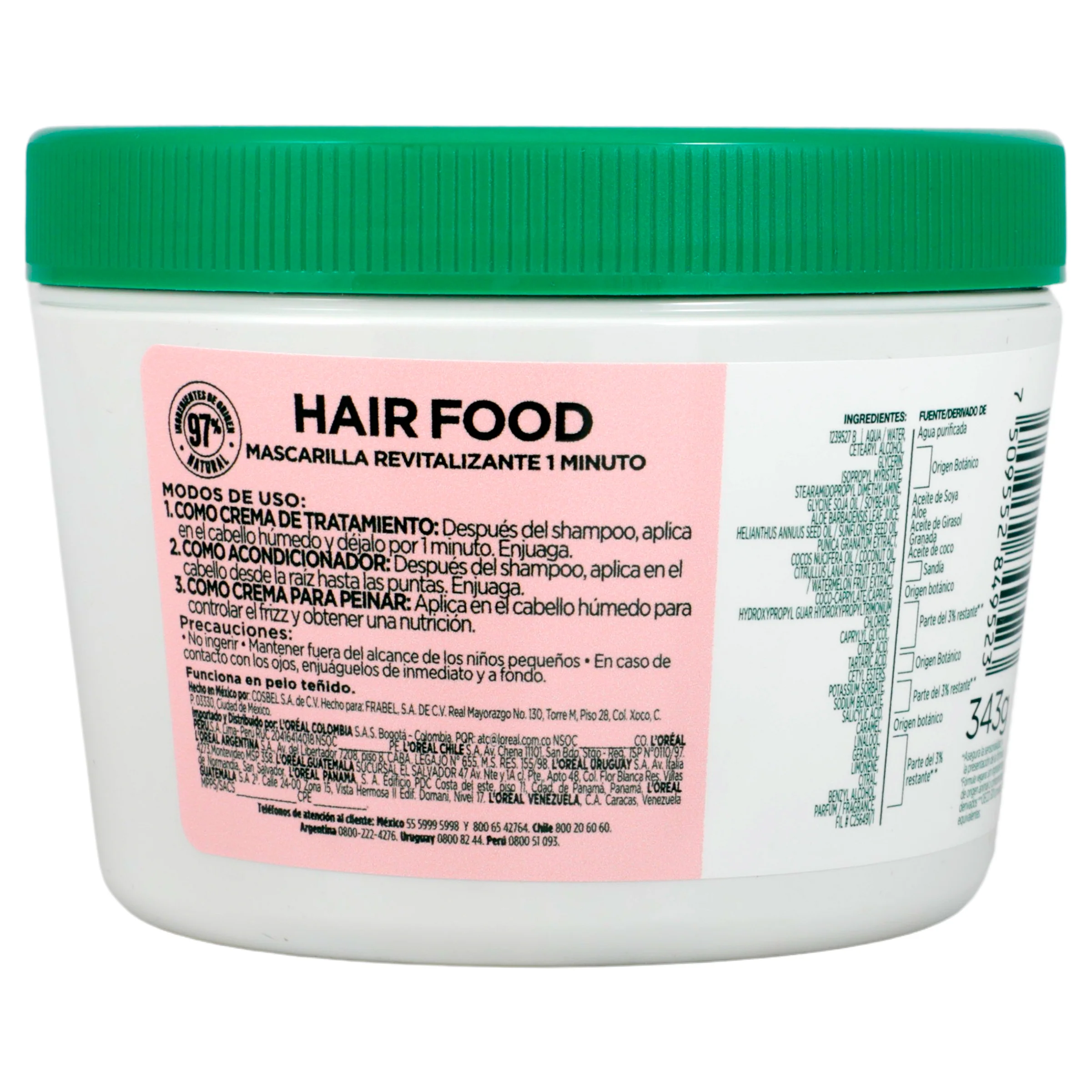 Mascarilla Fructis Hair Food Sandia 350 Ml - Image 7