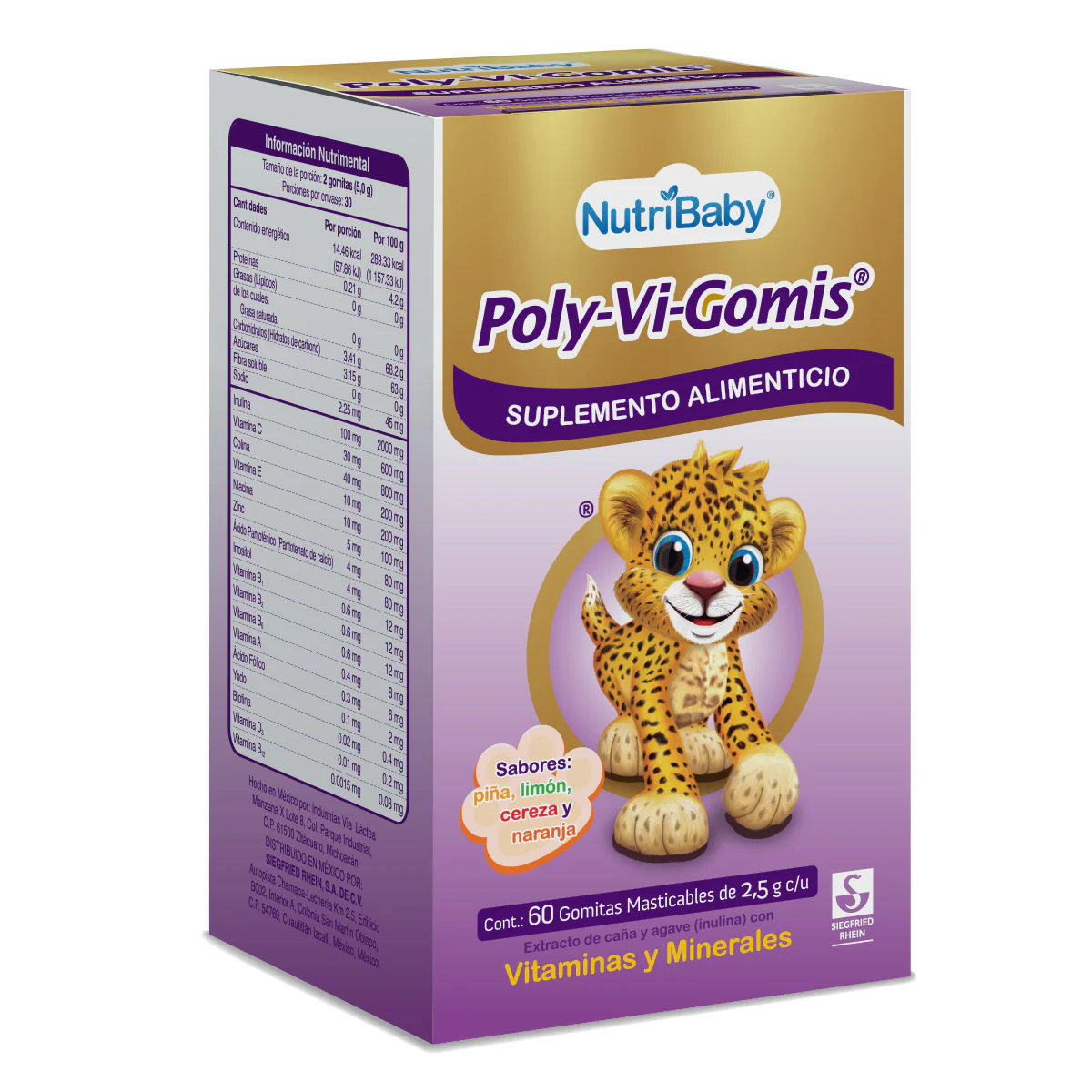 Poly-Vi-Gomis - Frasco Con 60 Gomitas - Image 3