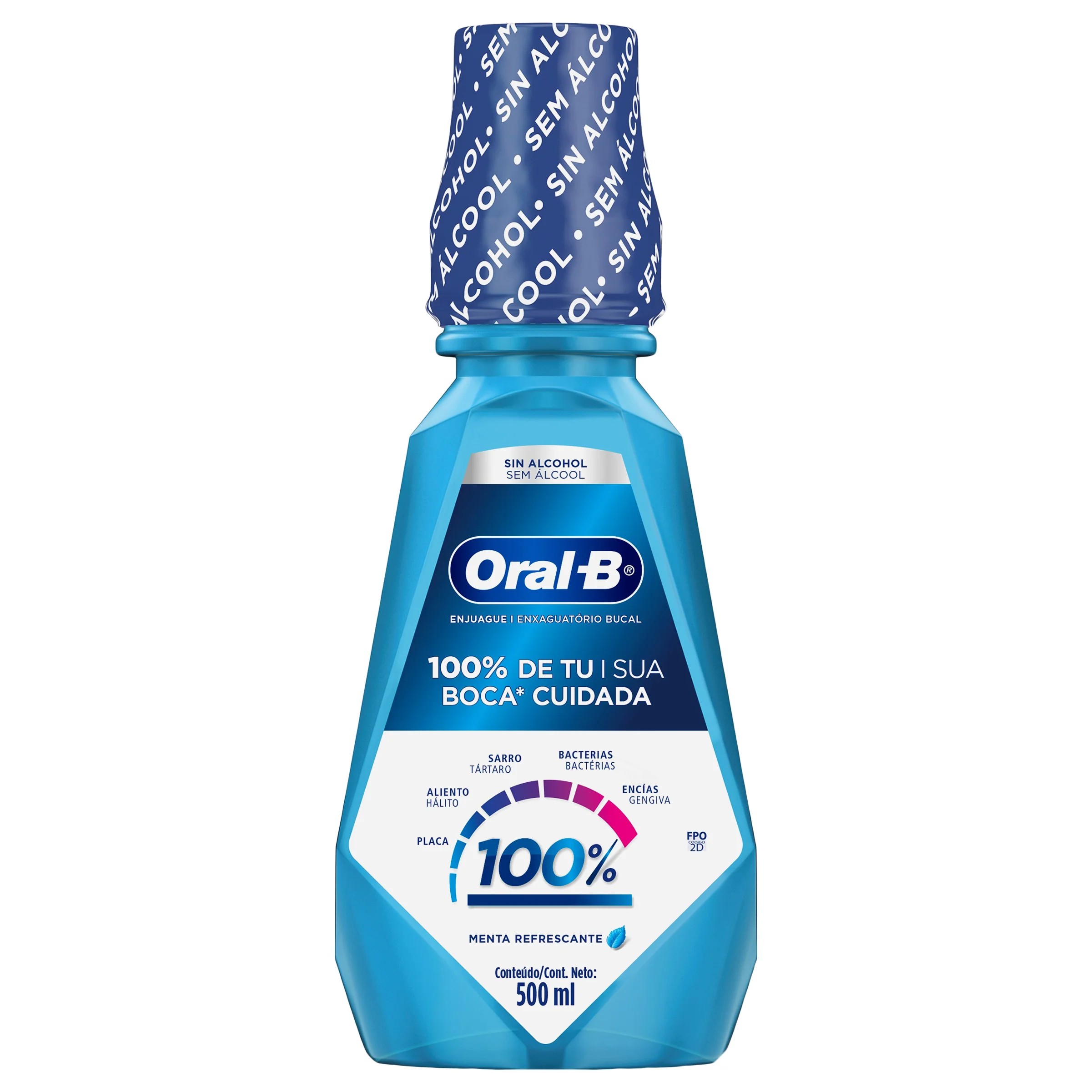 Enjuage Bucal Oral-B 100% Mta 500 Ml
