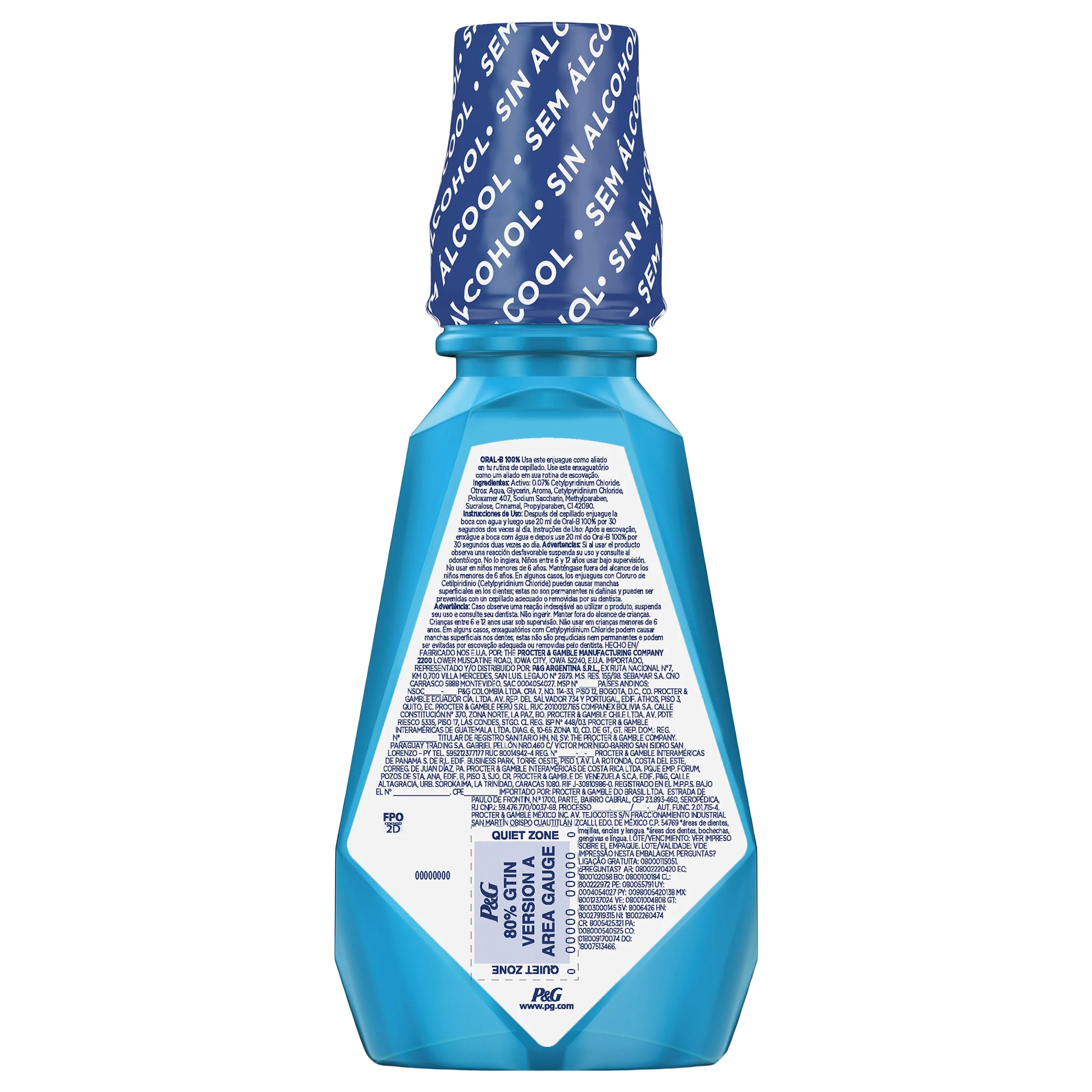 Enjuage Bucal Oral-B 100% Mta 500 Ml - Image 2