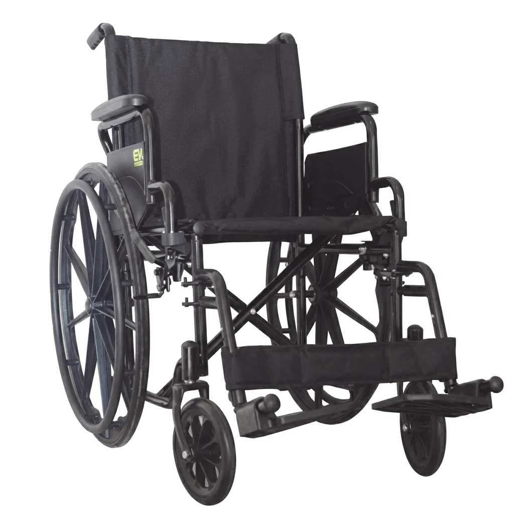 W18Neudms Silla De Ruedas 18 Negra Abatible/Removible Mag Solida 8X2