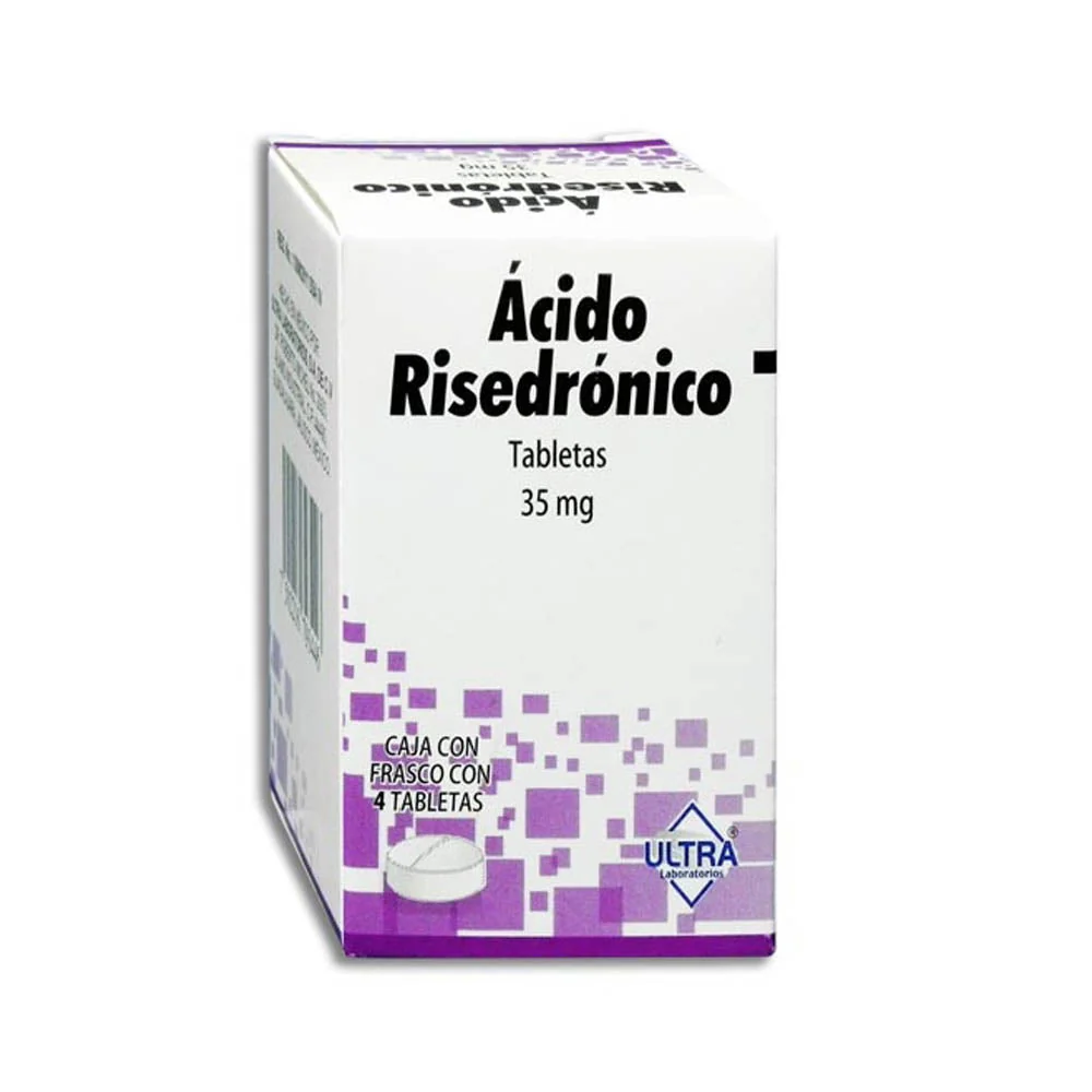 Acido Risedronico 35 Mg Con 4 Tabletas Ultra Laboratorio