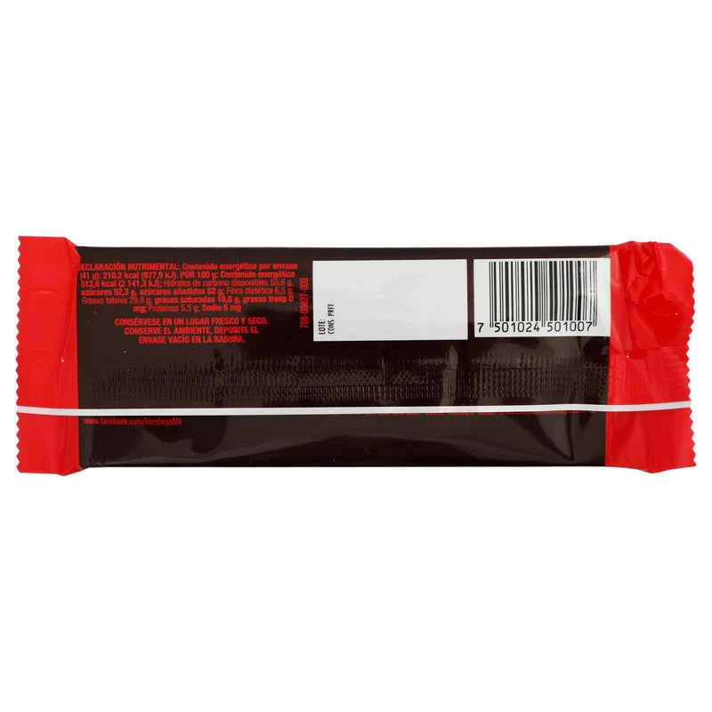 Chocolate Hersheys Dark Barra 41 G - Image 2