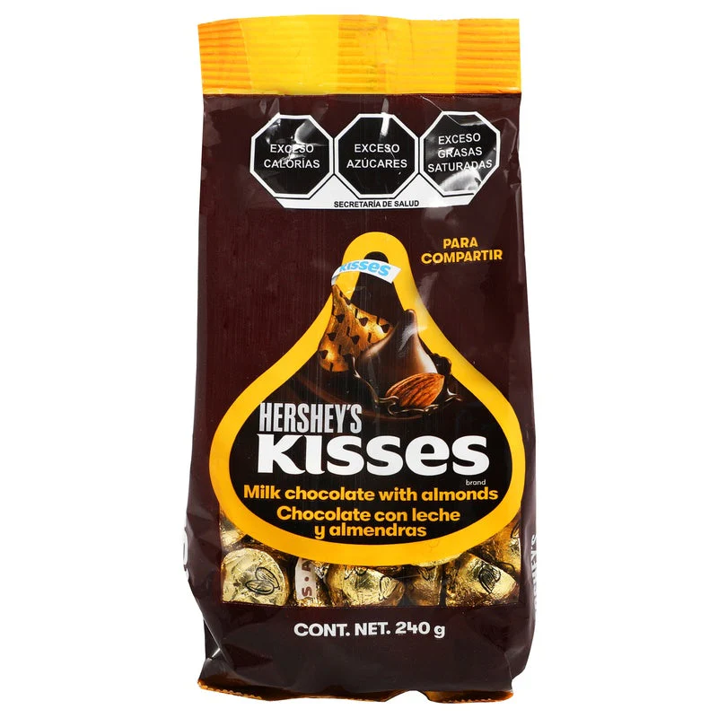 Chocolate Hersheys Kisses Almendra Bolsa 240 G
