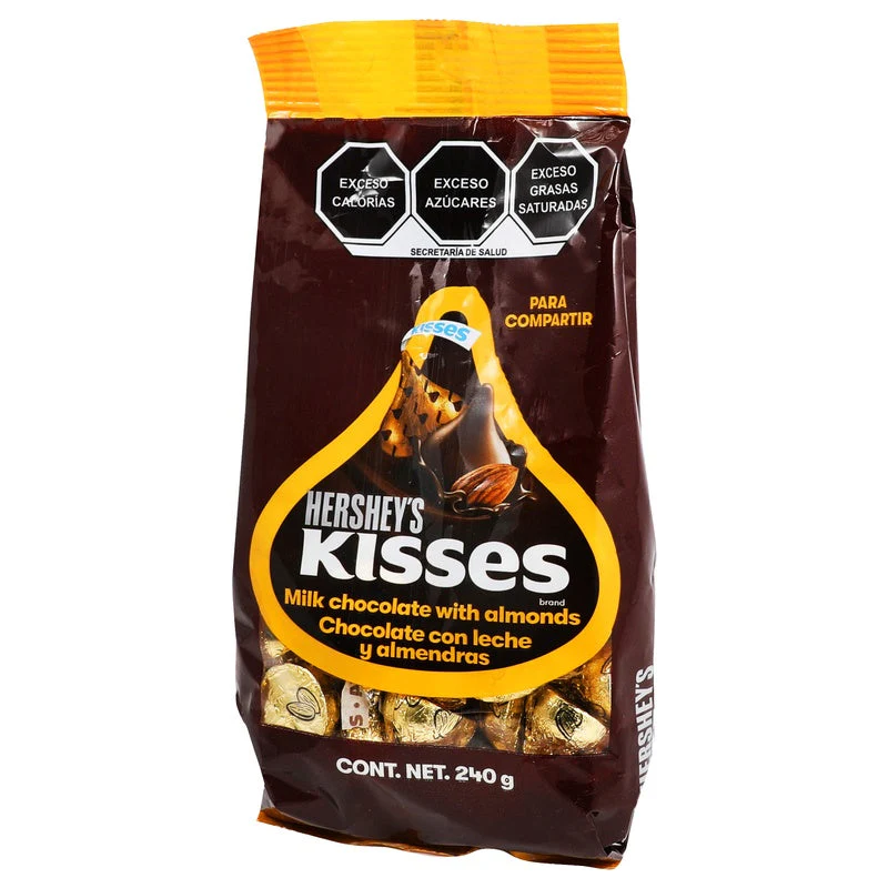Chocolate Hersheys Kisses Almendra Bolsa 240 G - Image 2