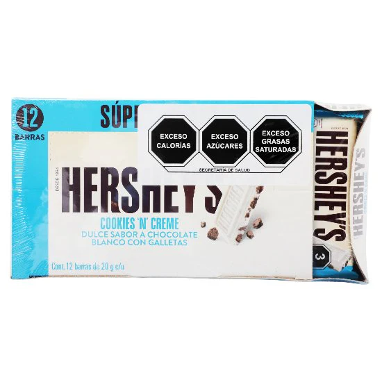 Chocolate Hersheys Cookies N Creme Con 12 Barras