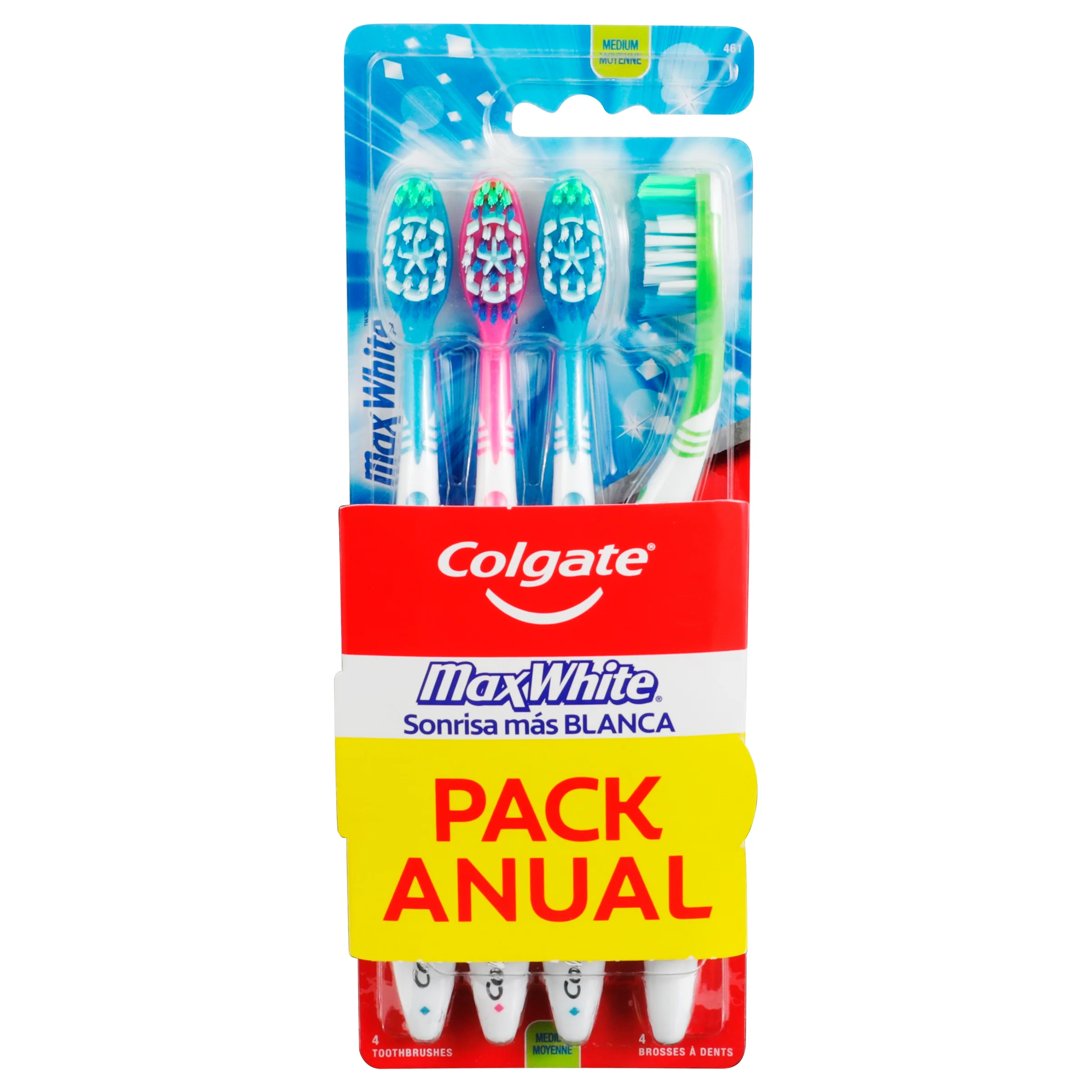 Cepillo Dental Colgate Max White Mediano Cepillos/4