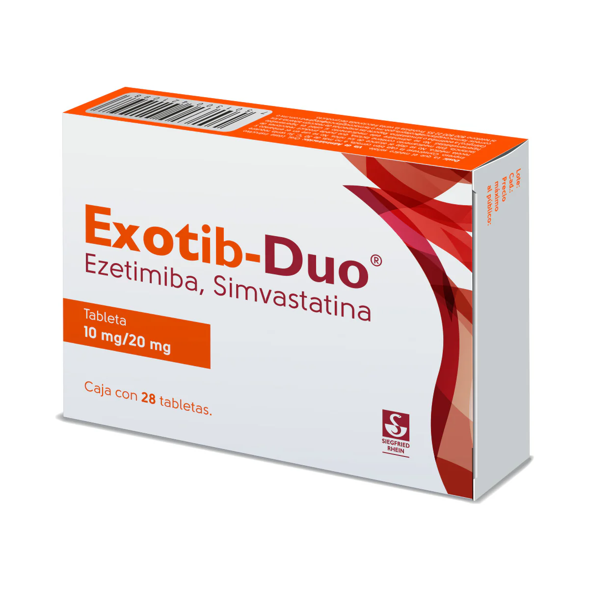 Exotib Duo 10 Mg / 20 Mg - Caja Con 28 Tabletas (Ezetimiba Y Simvastatina) - Image 2