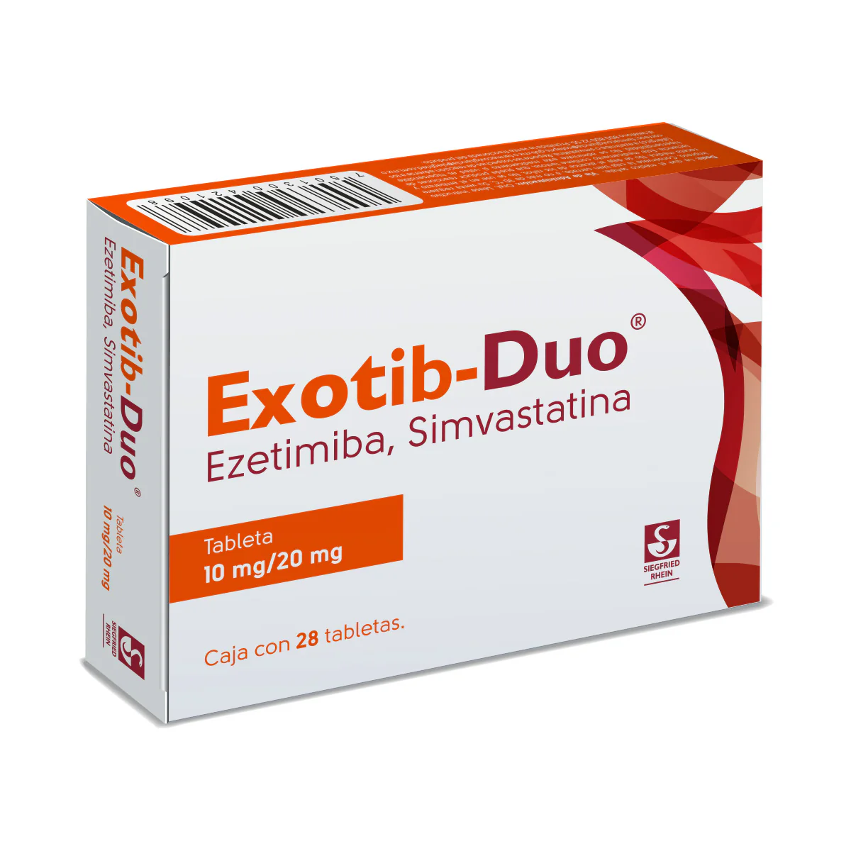 Exotib Duo 10 Mg / 20 Mg - Caja Con 28 Tabletas (Ezetimiba Y Simvastatina) - Image 3