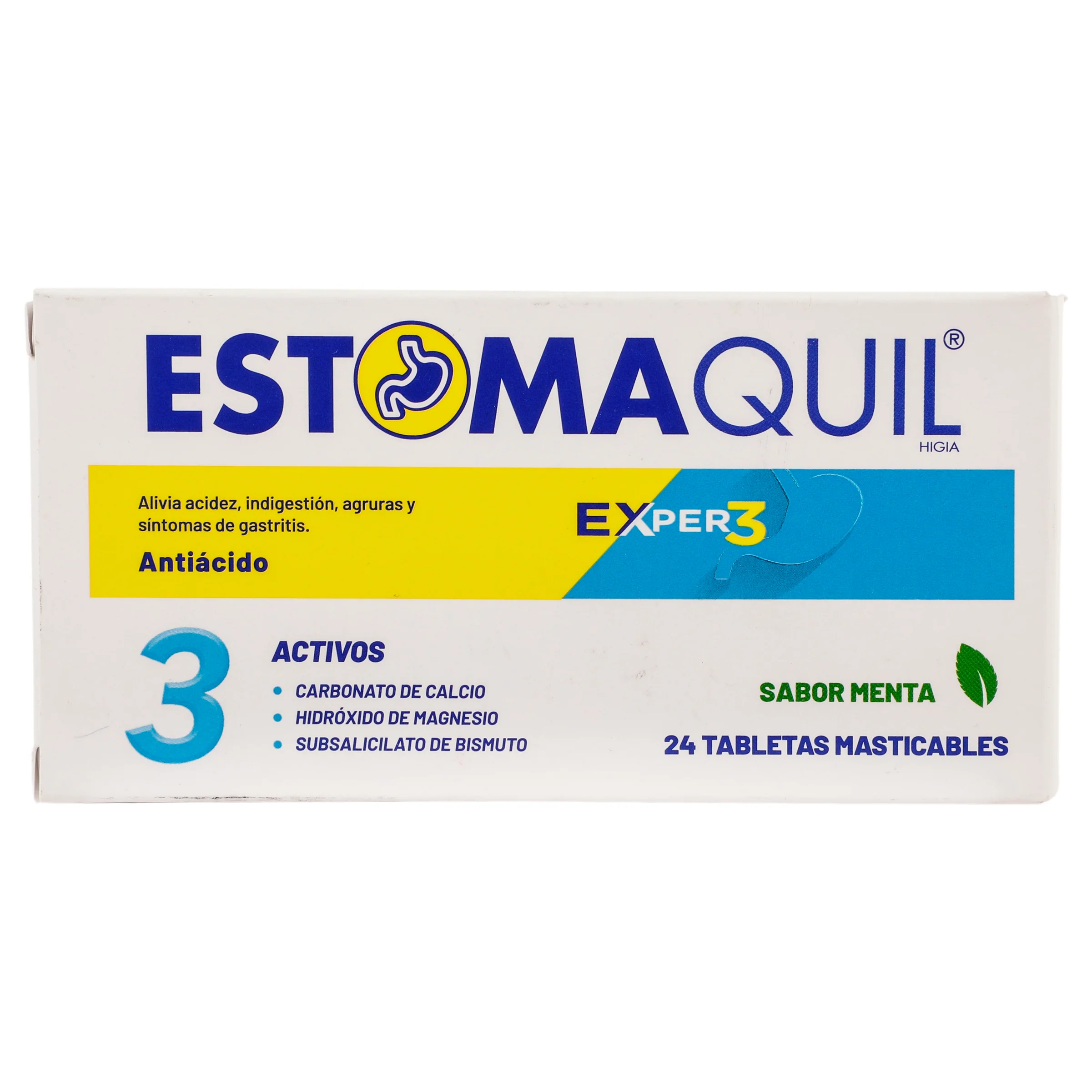 Estomaquil Exper3 Con 24 Tabletas Masticables Menta