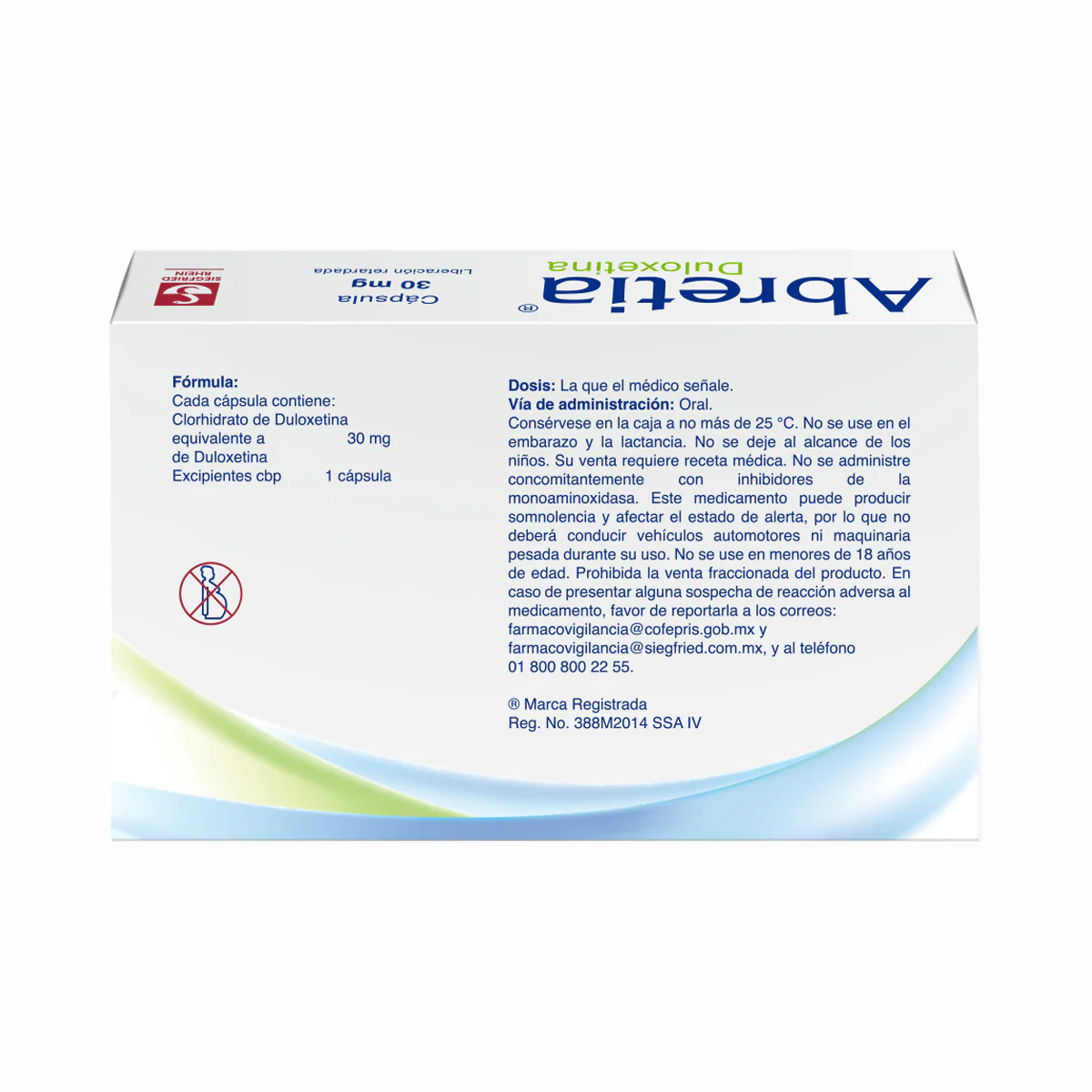 Abretia 30 Mg - Caja Con 7 Cápsulas (Duloxetina) - Image 4