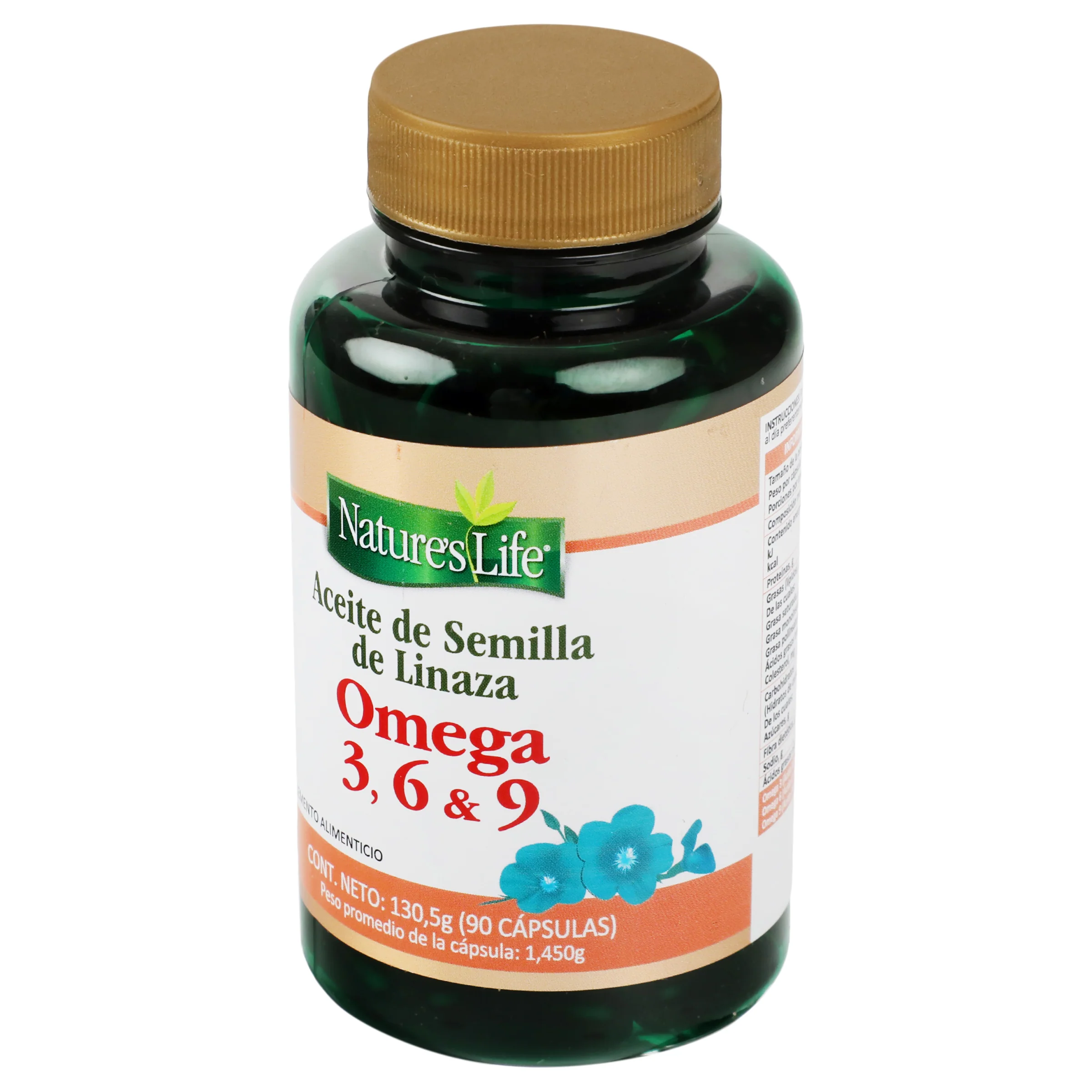 Semilla Linaza Omega 3 6 9 90 Caps - Image 3