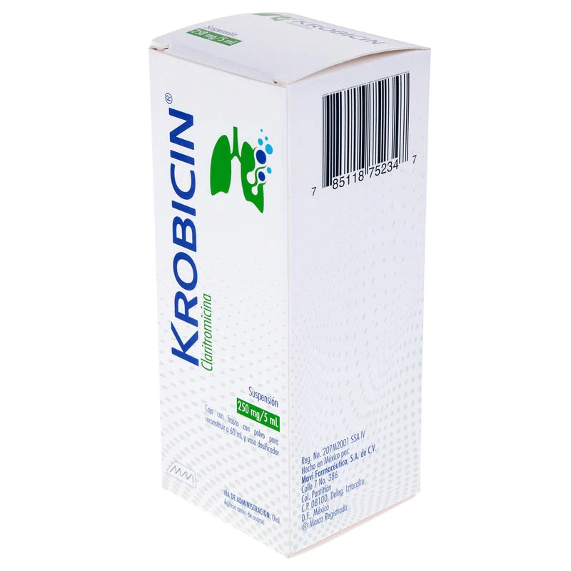 Krobicin (Claritromicina) 250 Mg Suspension 60 Ml - Image 3