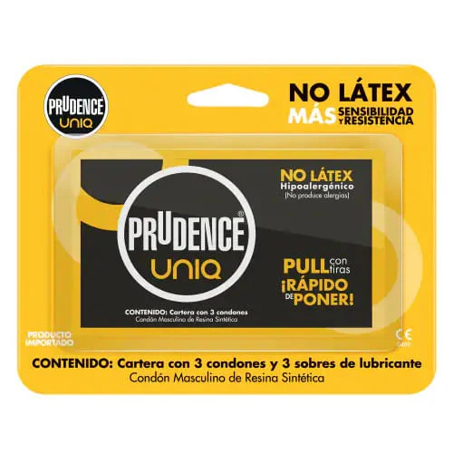 Preservativo Prudence Uniq Con 3+3 Sb Lubri (No Latex)