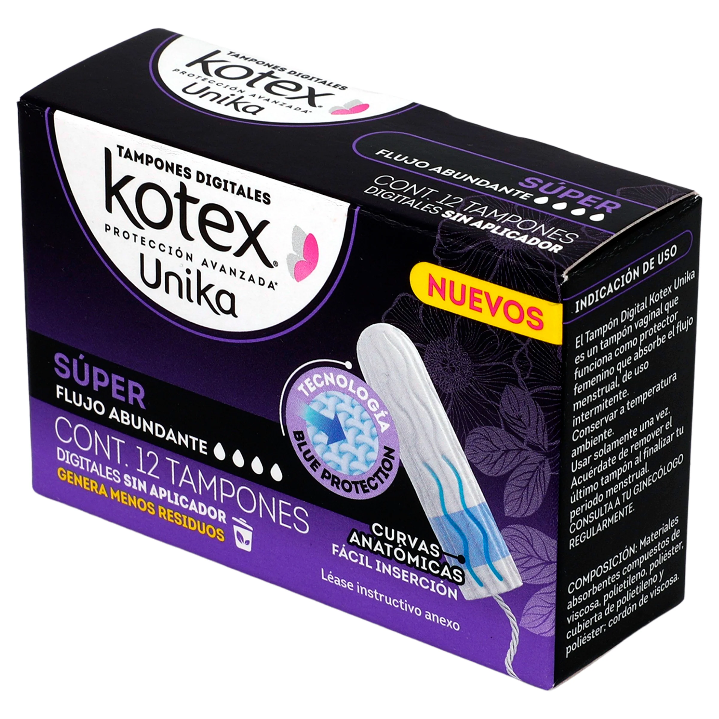 Tampones Kotex Unik Super Con 12 - Image 3