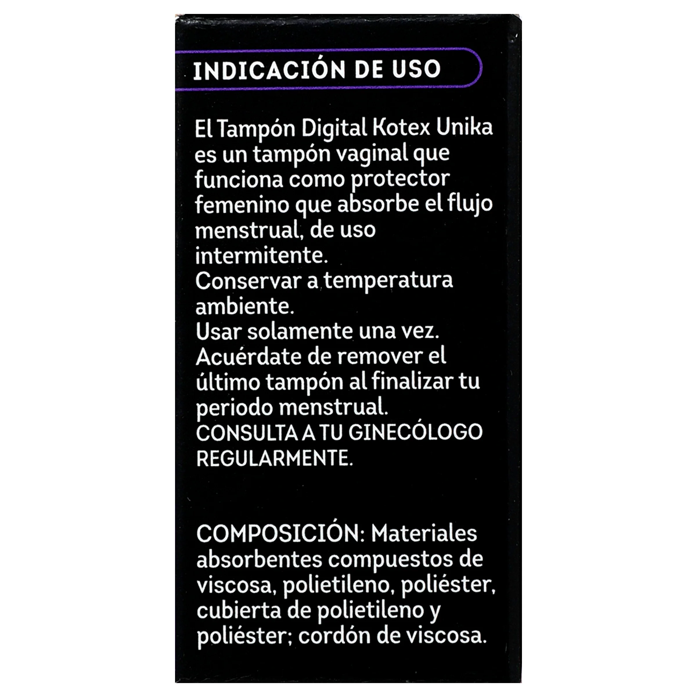 Tampones Kotex Unik Super Con 12 - Image 4