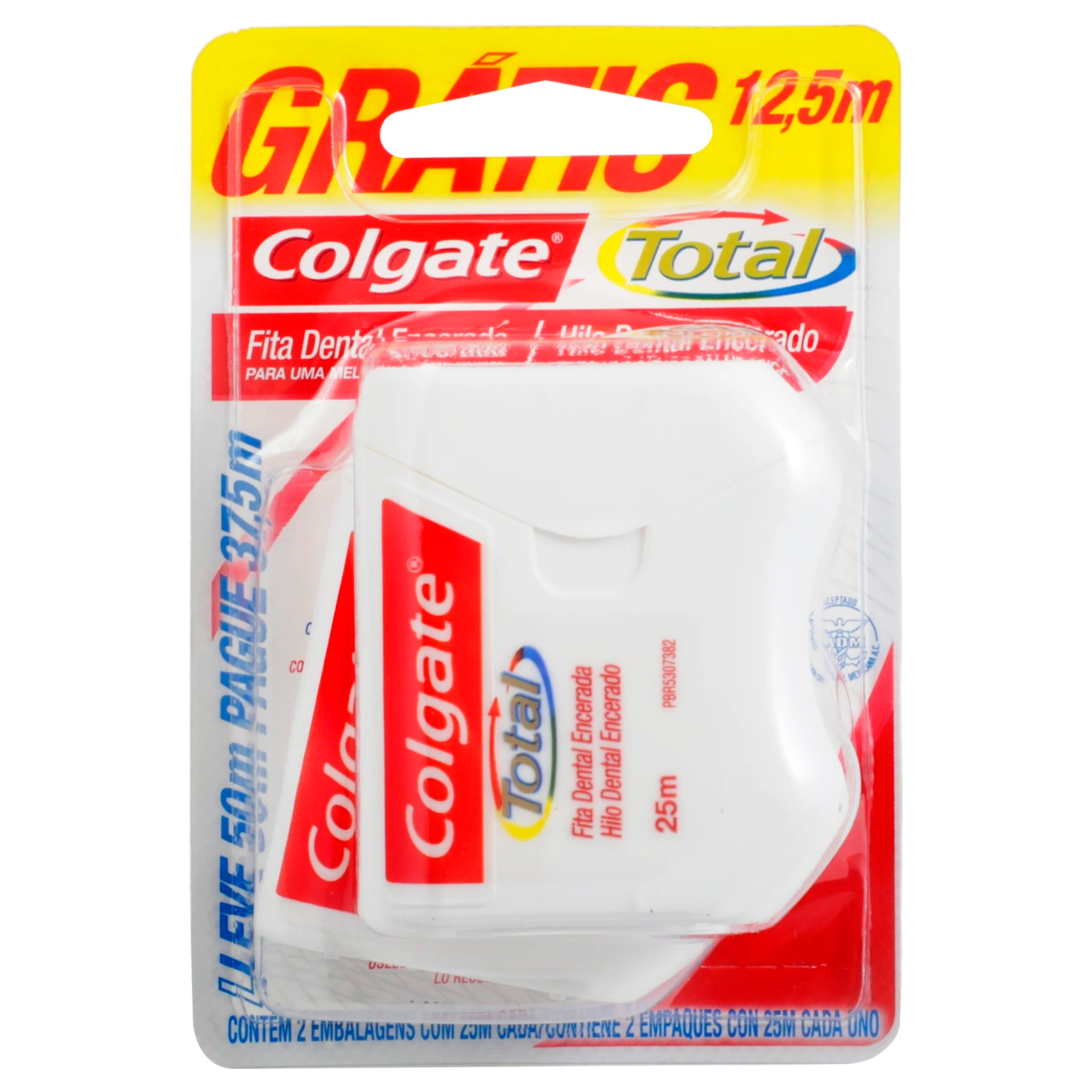Hilo Dental Colgate Total Encerado 2 X 25 M