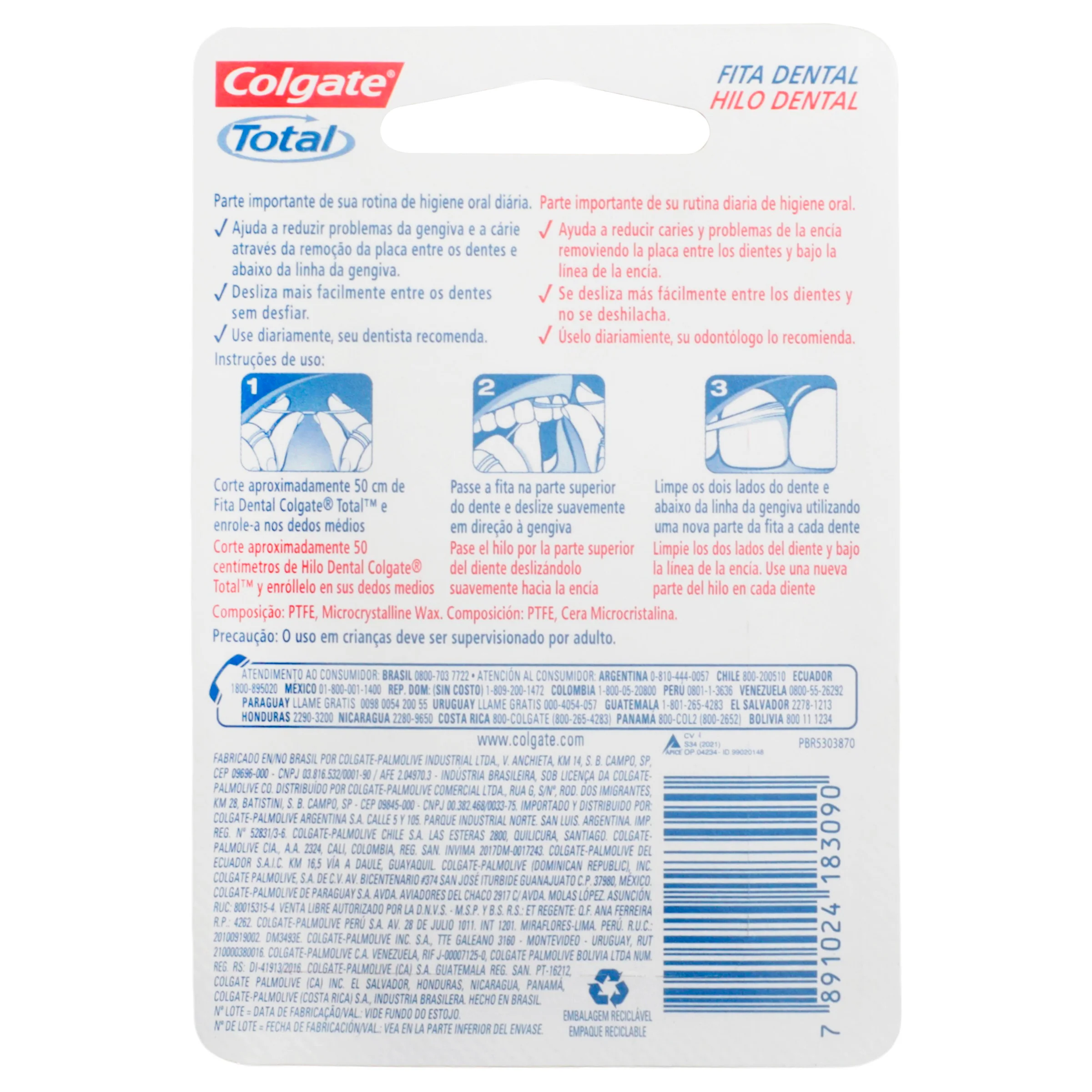 Hilo Dental Colgate Total Encerado 2 X 25 M - Image 2