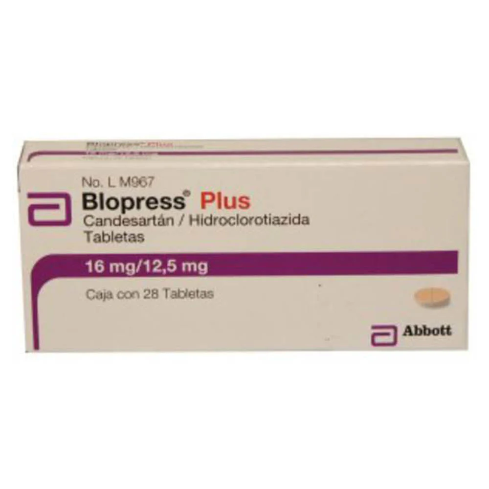 Blopress Plus 16/12.5 Mg Con 28 Tabletas