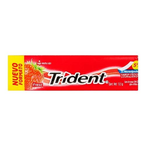Chicle Trident 5 Sabor Fresa 13.5 G