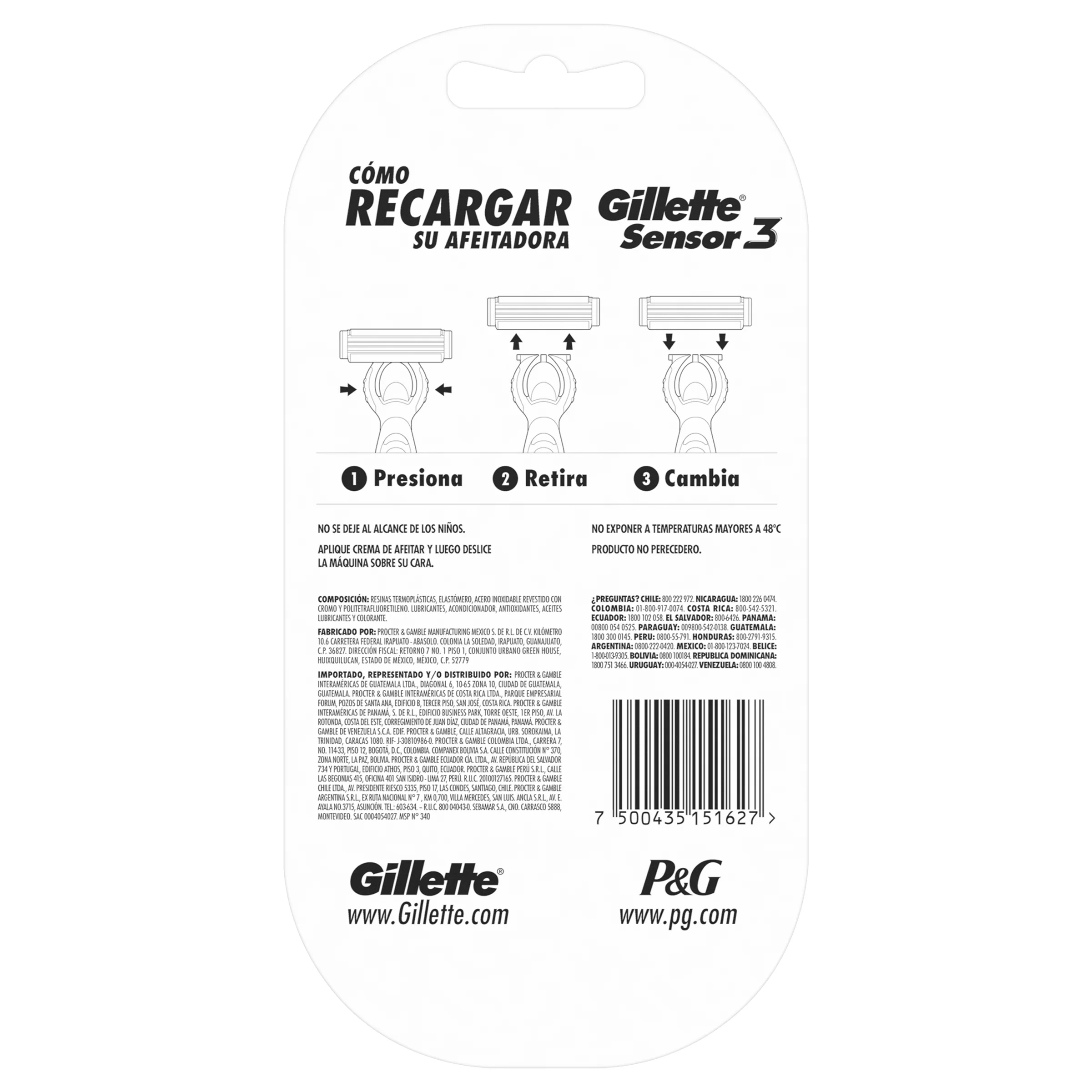 Maquina Gillette Sensor3 Con 4 Cartuchos - Image 2