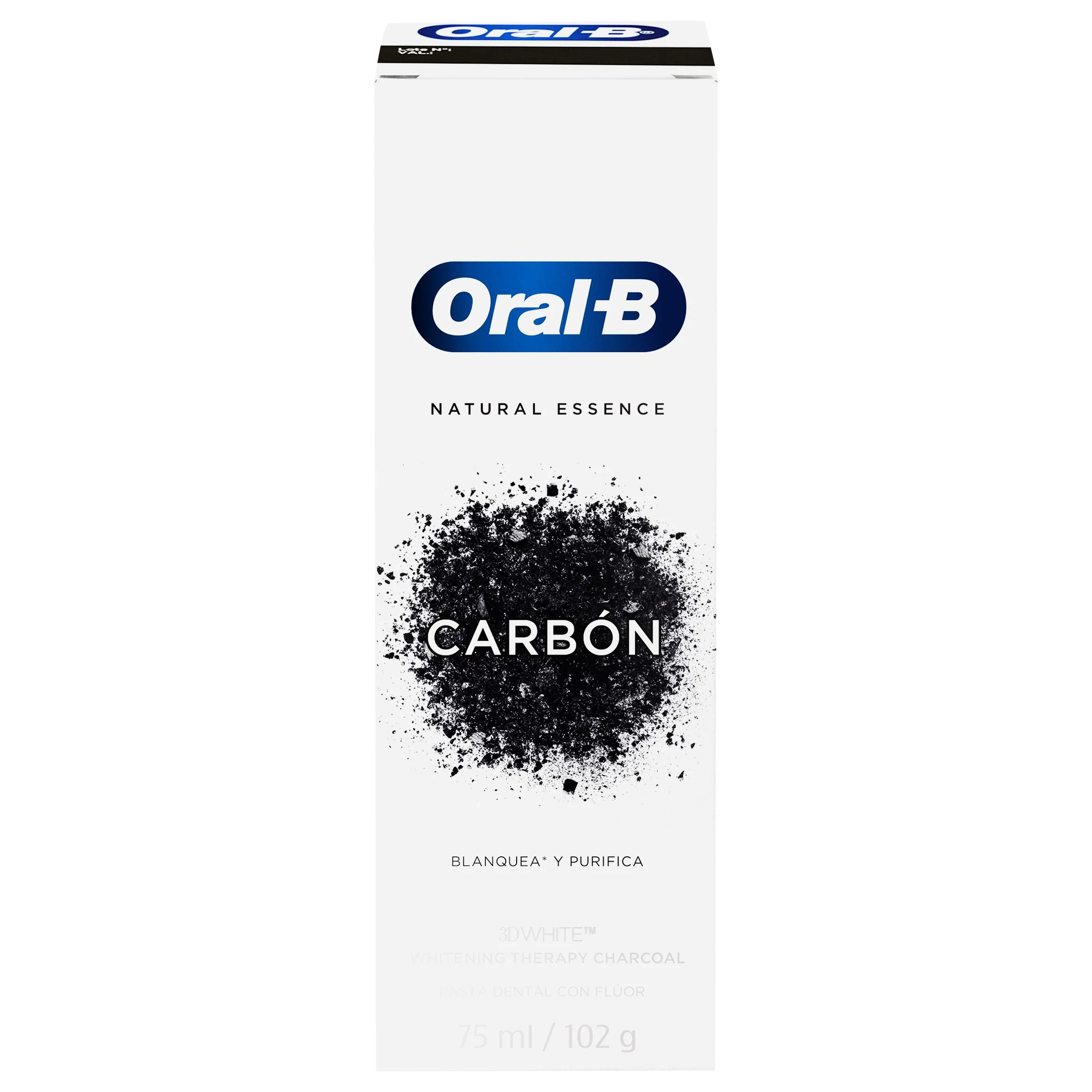 Crema Dental Oral B 3Dw White Charcoal 75 Ml