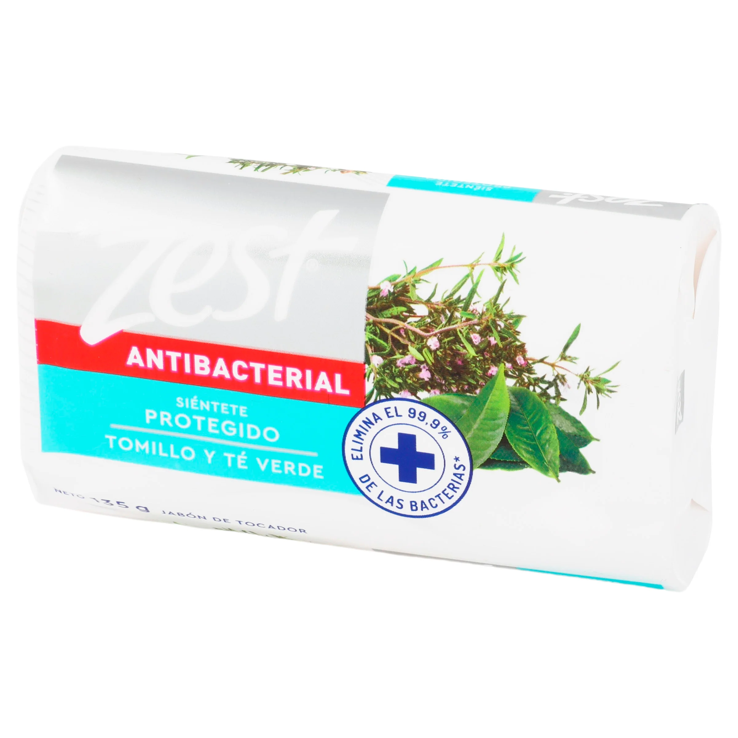 Jabon Zest Antibacterial Tomillo Y Te Verde 135 G - Image 4