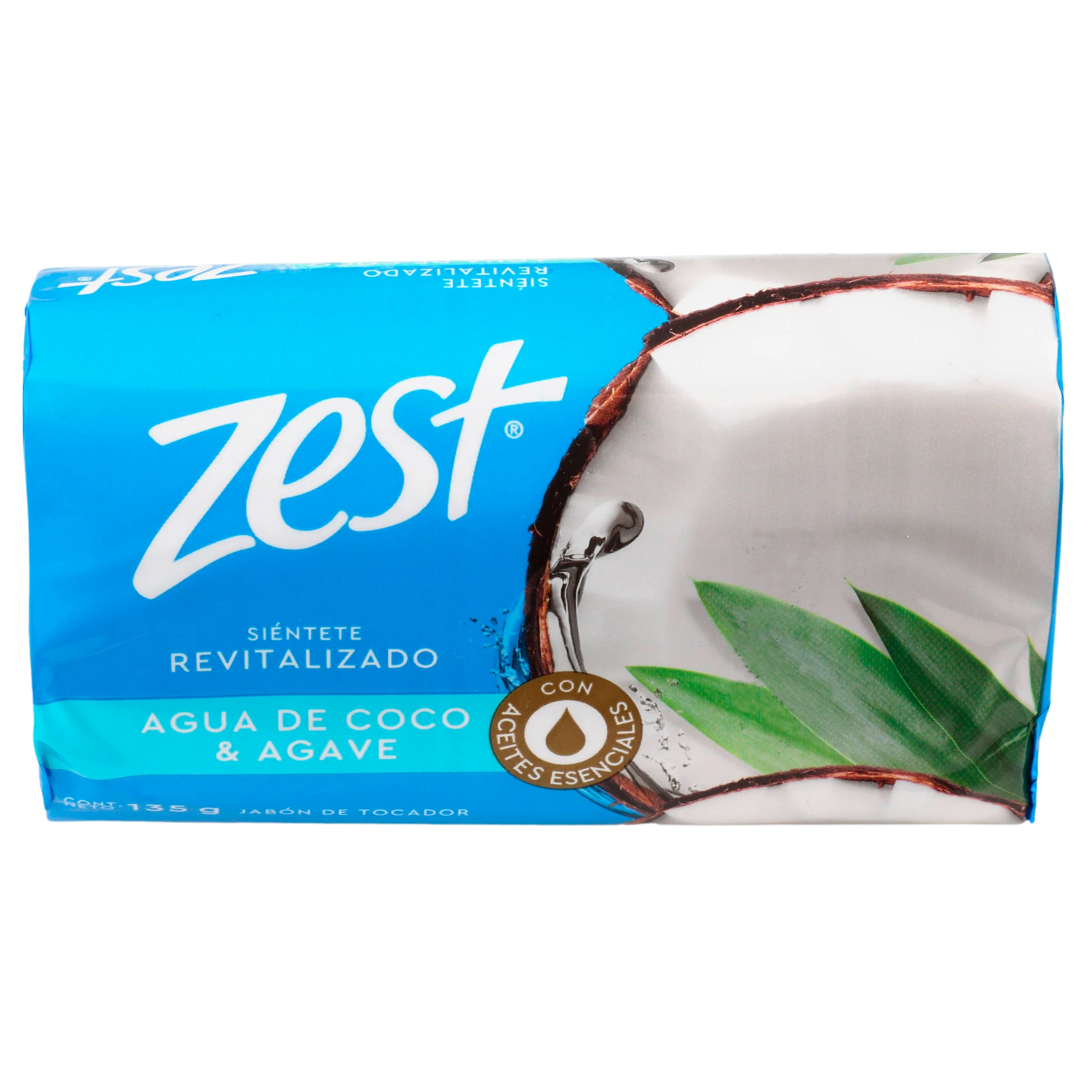 Jabon Zest Agua De Coco Y Agave 135 G - Image 3