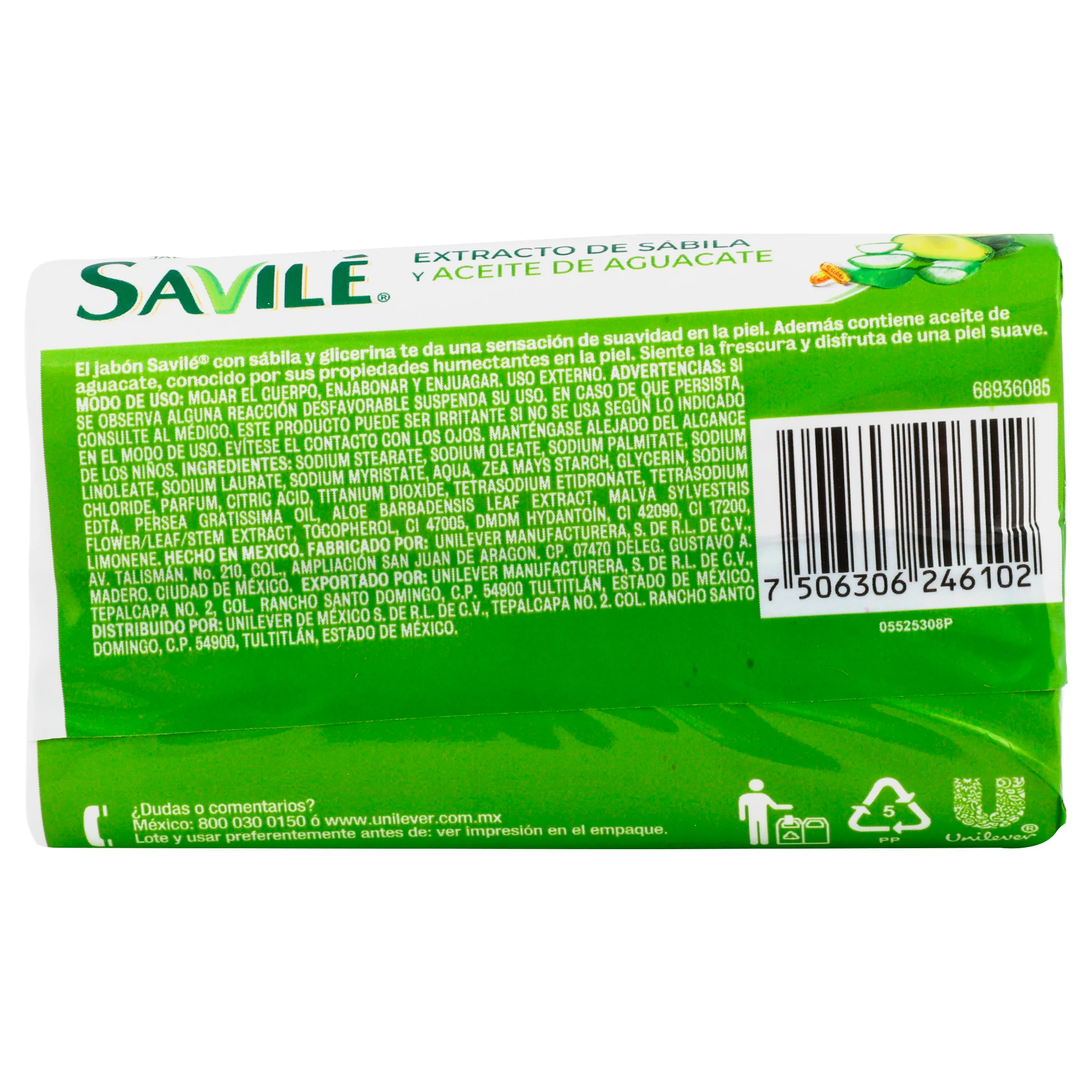 Jabon Savile Aceite Aguacate 135 G - Image 7