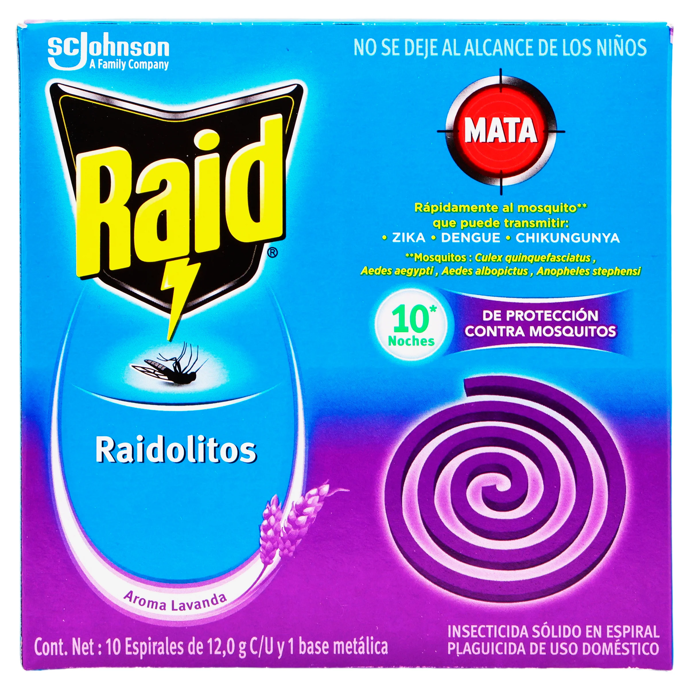 Raidolitos Lavanda Espirales C/10 Piezas