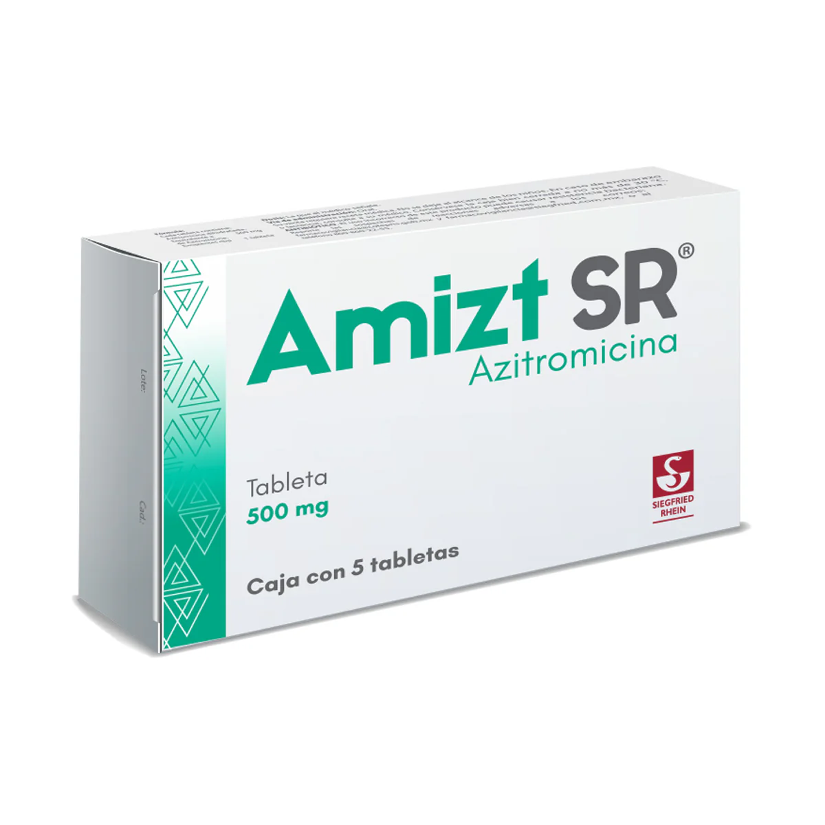 Amizt Sr 500 Mg - Caja Con 5 Tabletas (Azitromicina) - Image 3