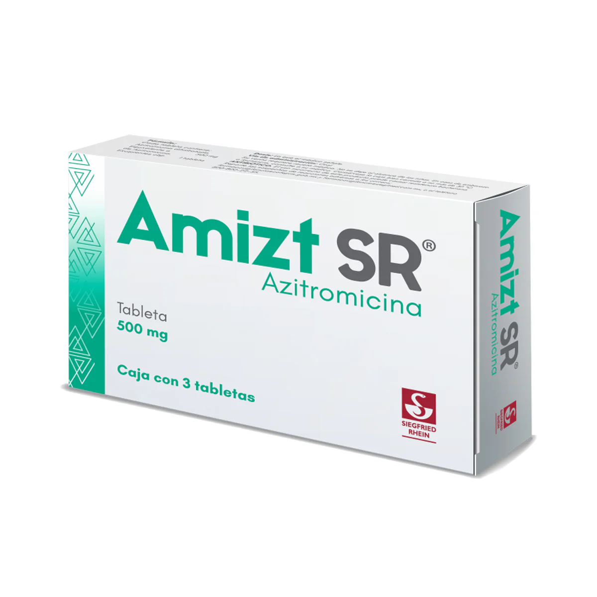 Amizt Sr 500 Mg - Caja Con 3 Tabletas (Azitromicina) - Image 2