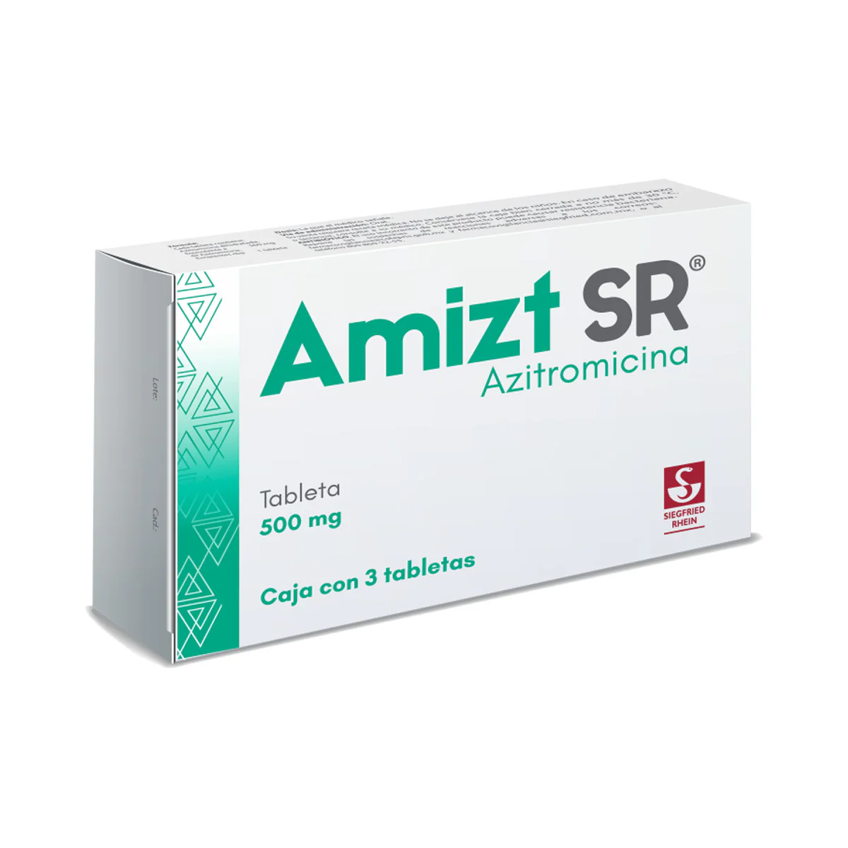 Amizt Sr 500 Mg - Caja Con 3 Tabletas (Azitromicina) - Image 3