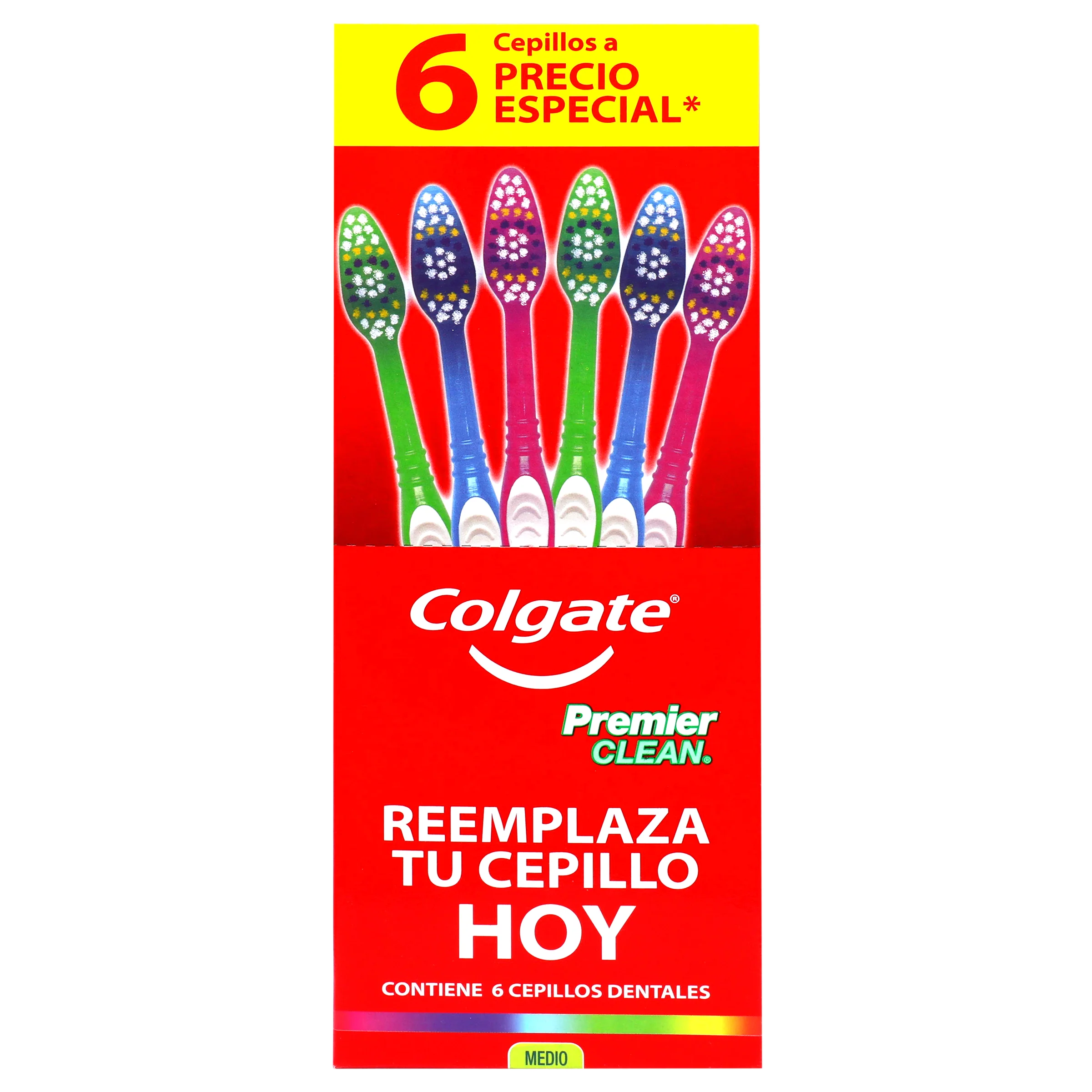 Cepillo Dental Colgate Prem-Clean Con 6