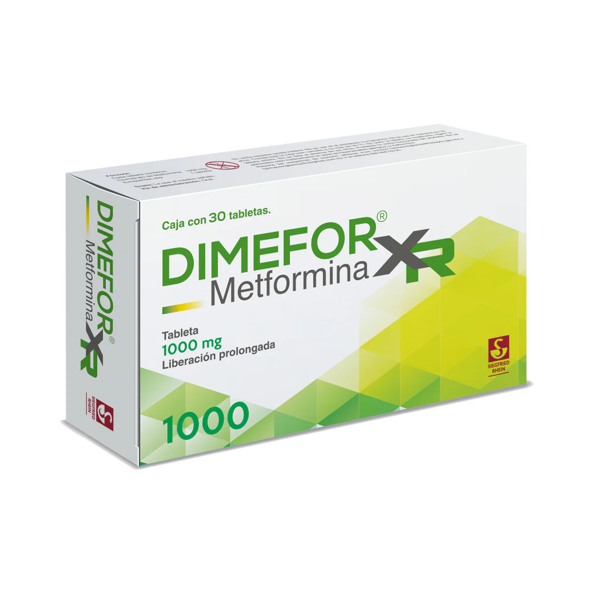 Dimefor Xr 1000 Mg - Caja Con 30 Tabletas (Metformina) - Image 3