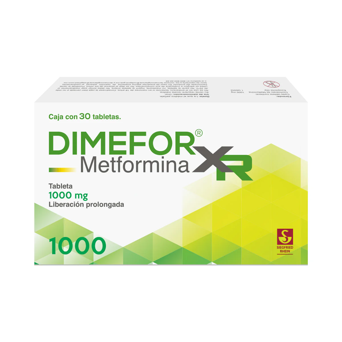 Dimefor Xr 1000 Mg - Caja Con 30 Tabletas (Metformina) - Image 4