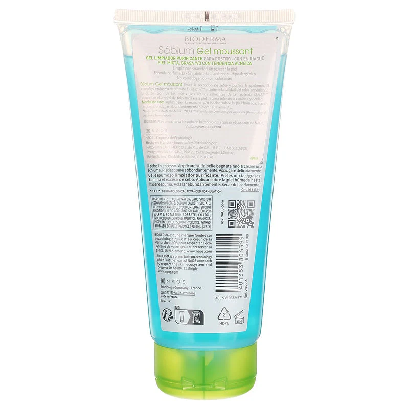 Gel Limpiador Sebium Moussa Piel Mixta 200 Ml - Image 22